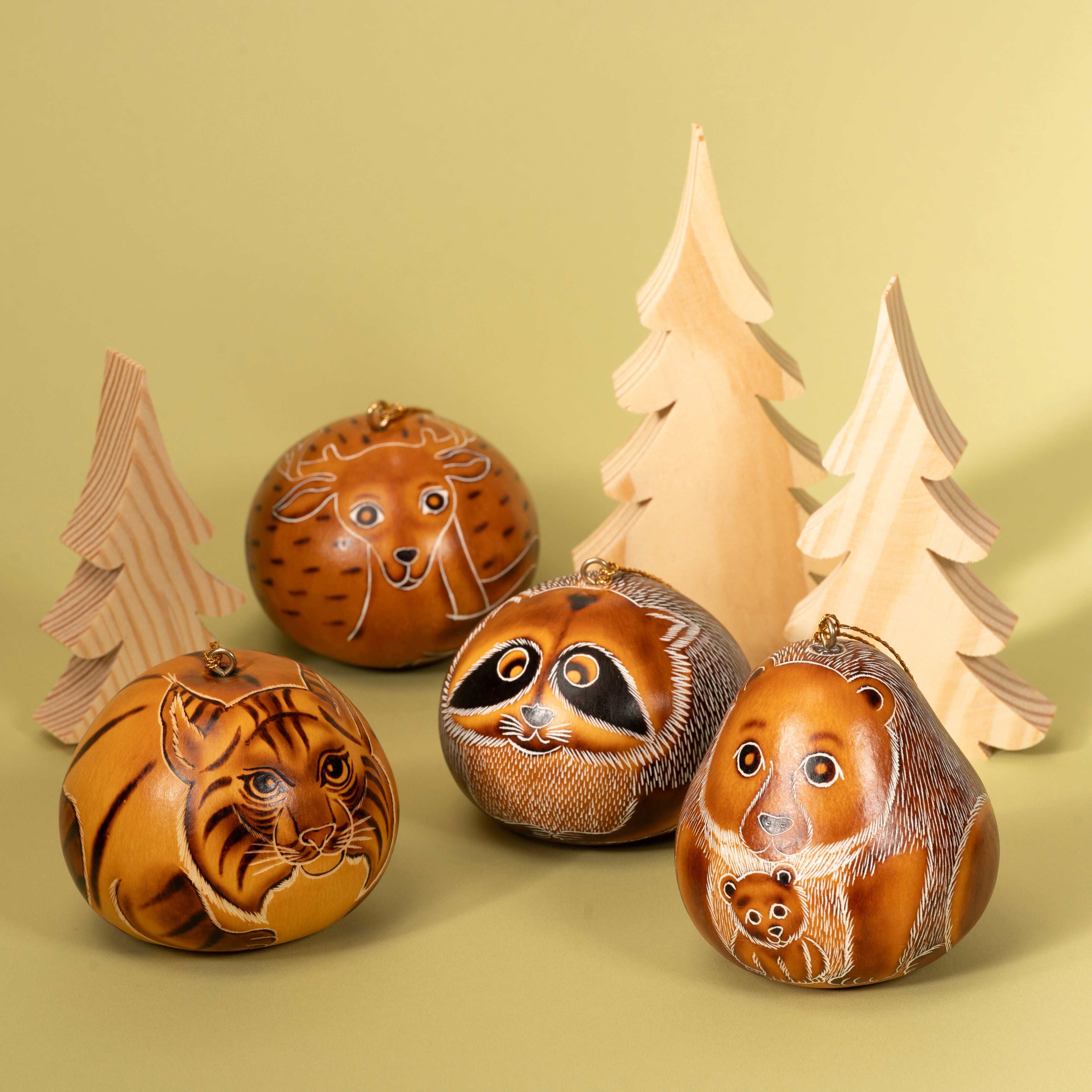 Forest  Mix  - Gourd Ornament
