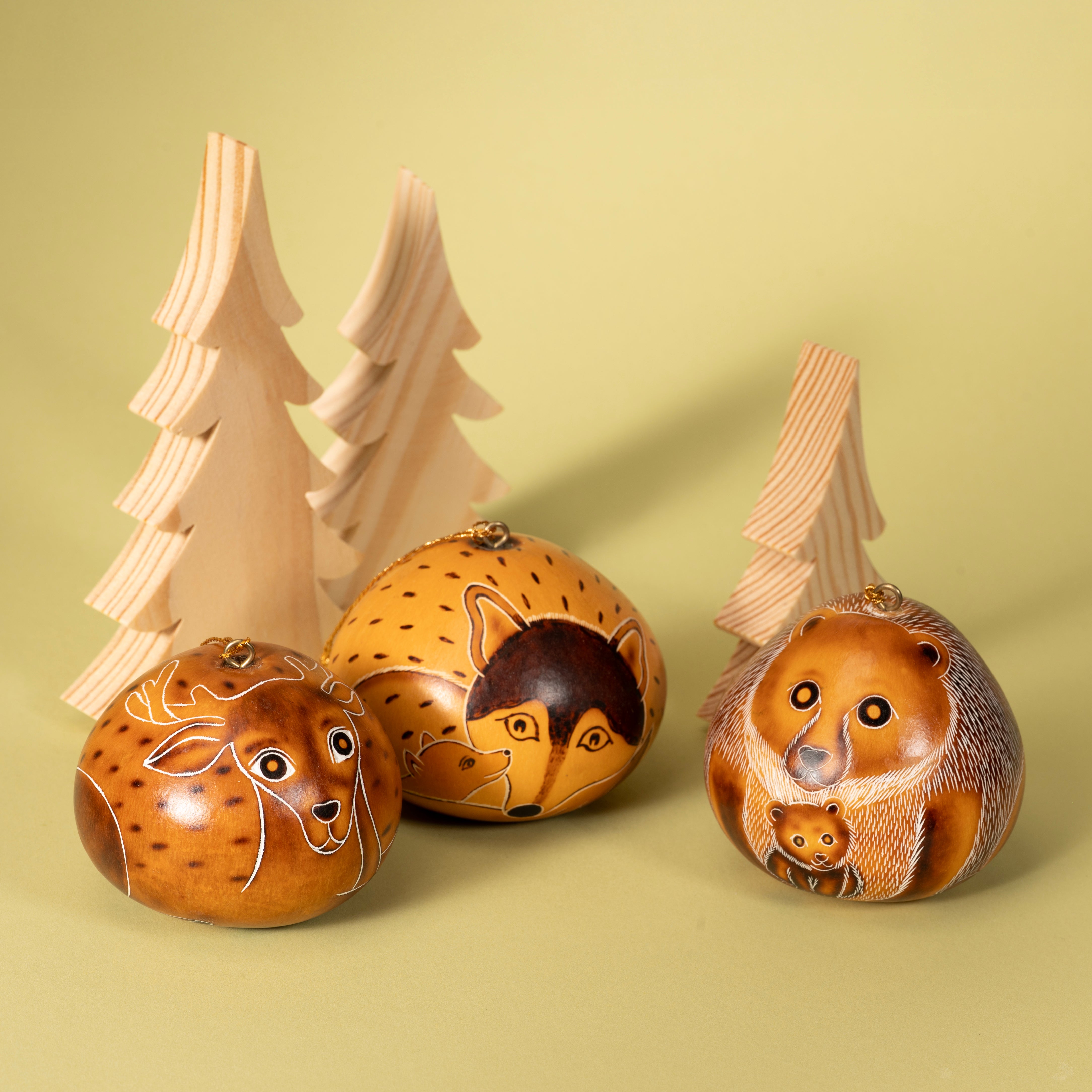 Forest  Mix  - Gourd Ornament