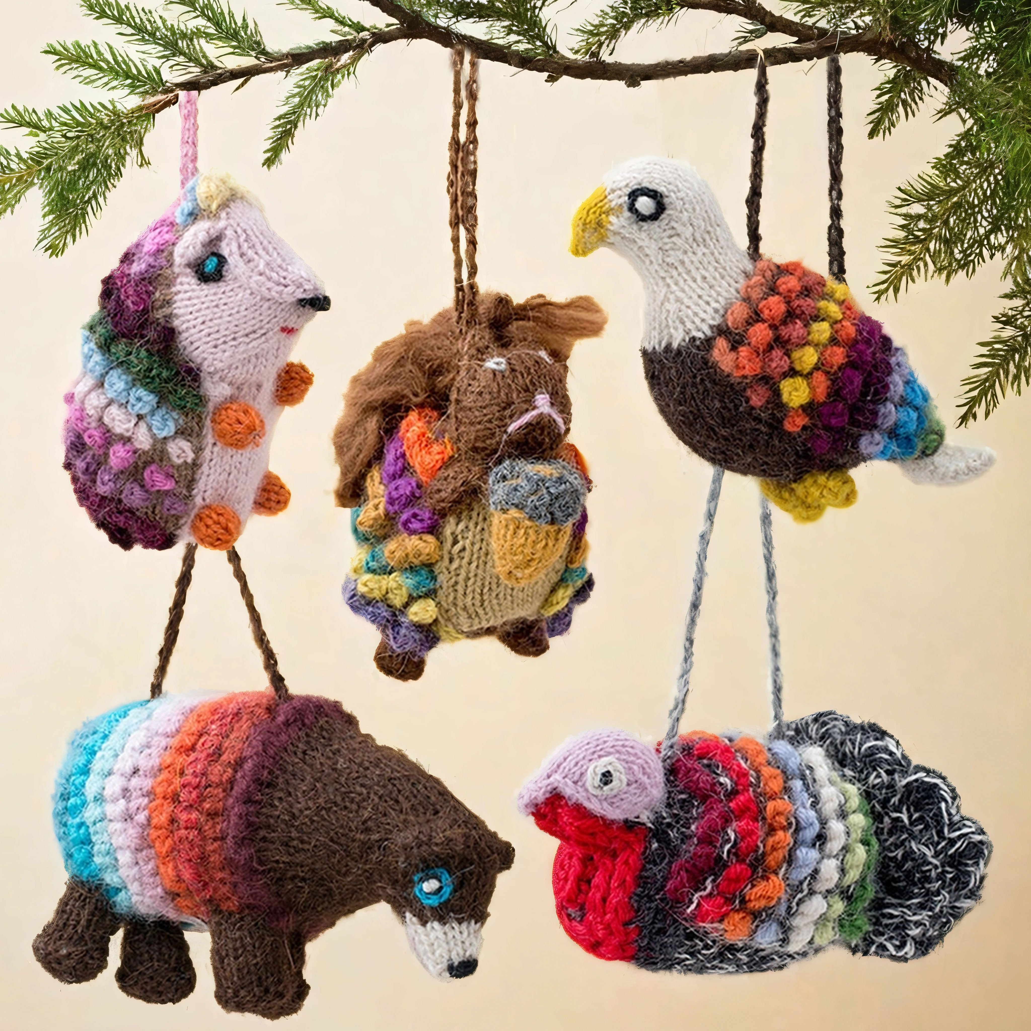 Forest Mix - Alpaca Knitted Ornament