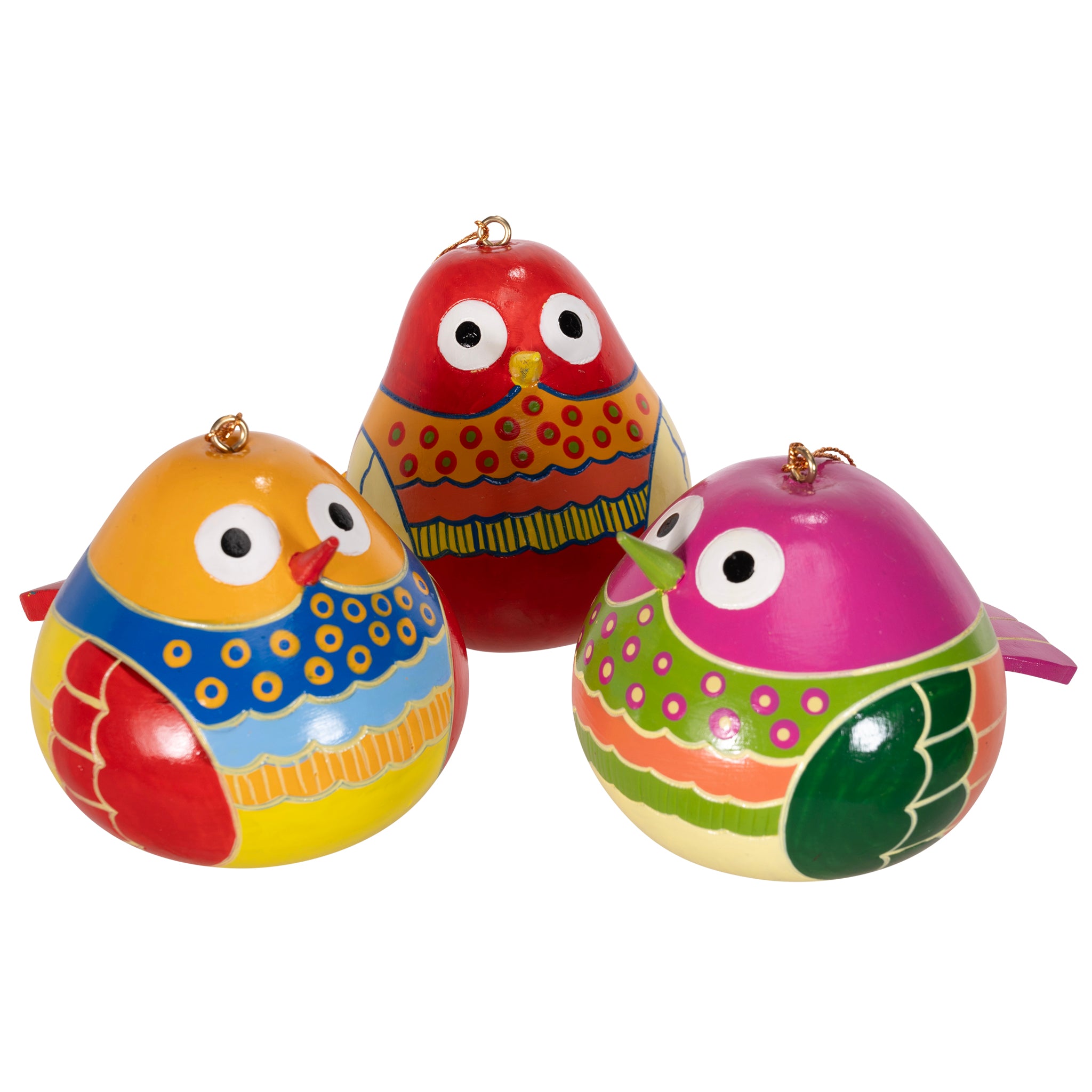 Chirpy Birds - Gourd Ornament (sold in 6's)