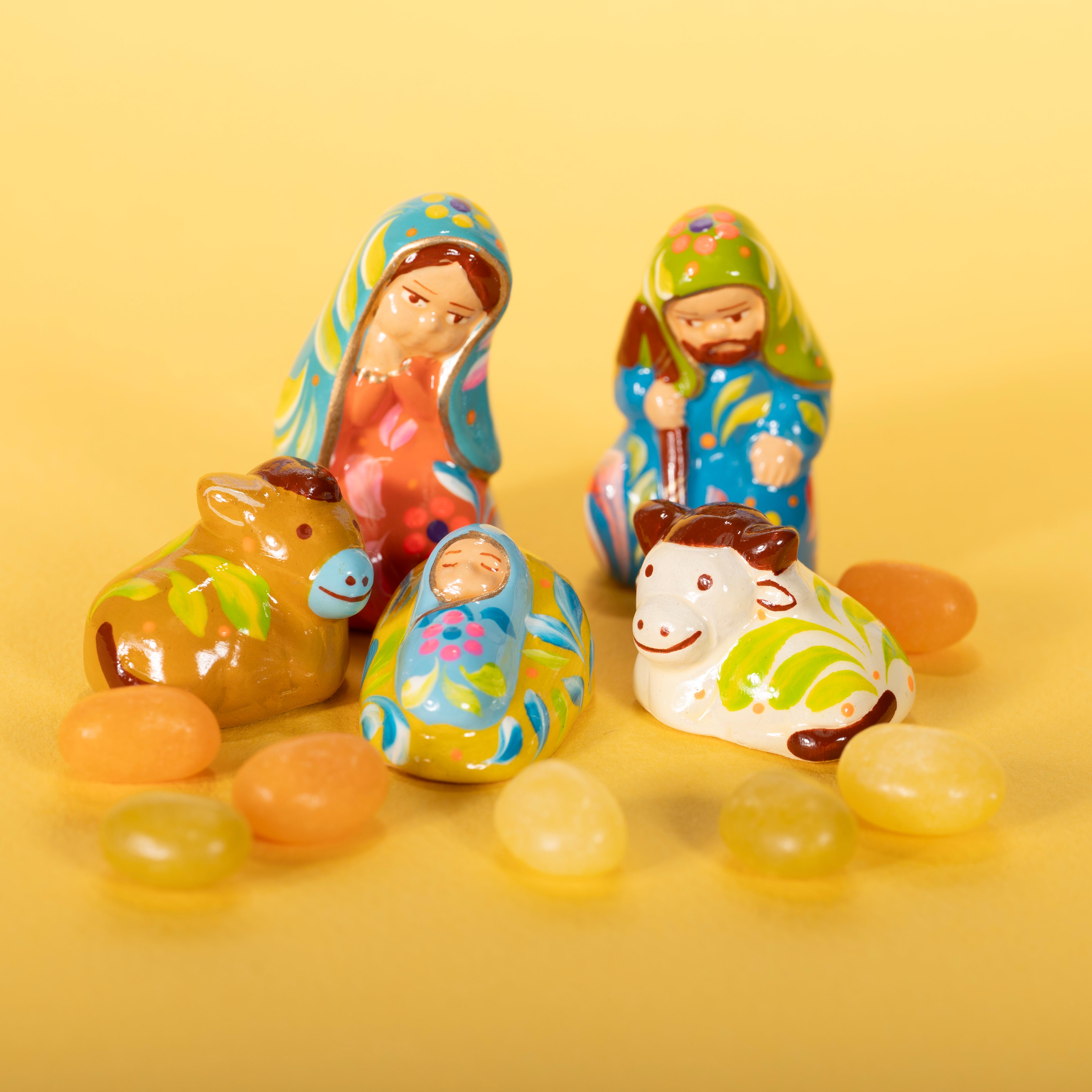 Confetti Ceramic Nativity Set of 5