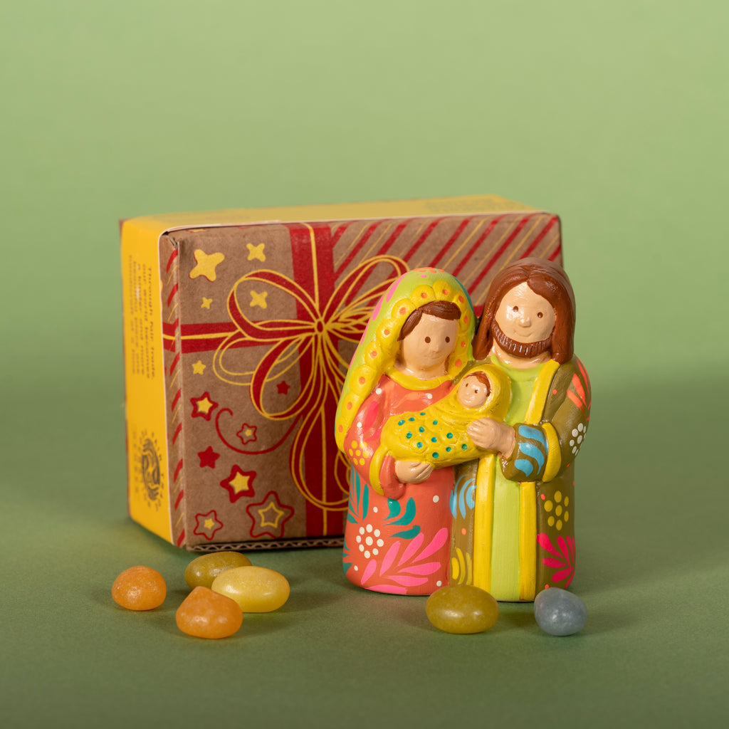 Coral & Lime Holy Family