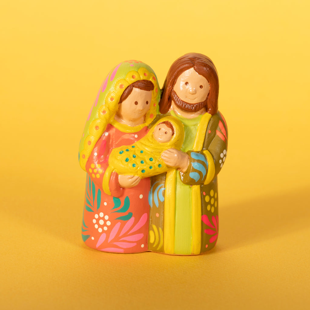 Coral & Lime Holy Family