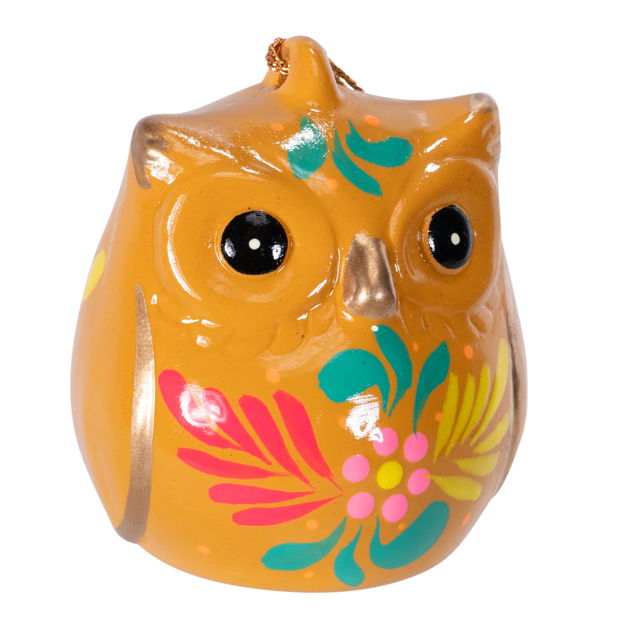 Owl - Confetti Ceramic Ornament