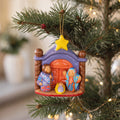 Portal Nativity Ceramic Ornament