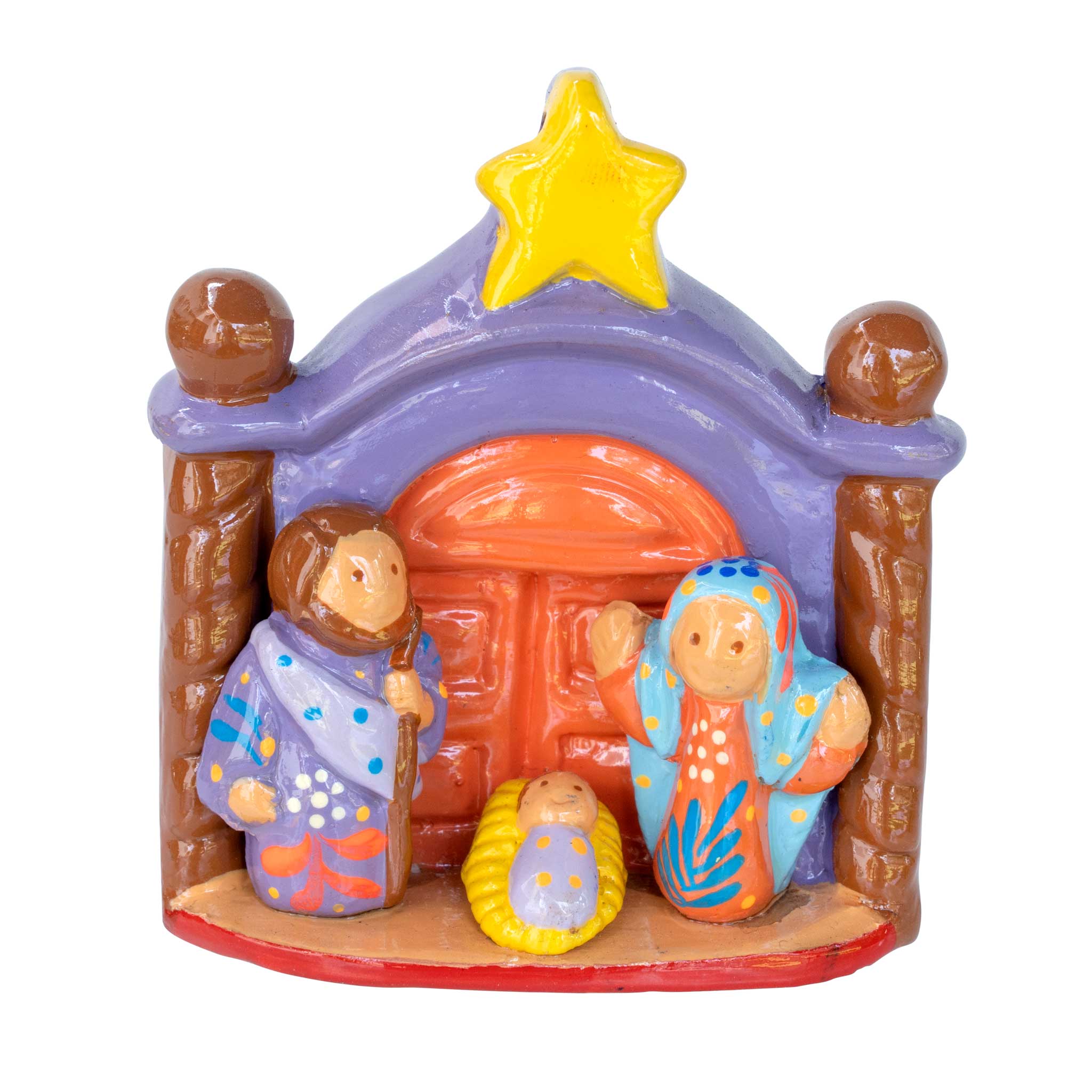 Portal Nativity Ceramic Ornament