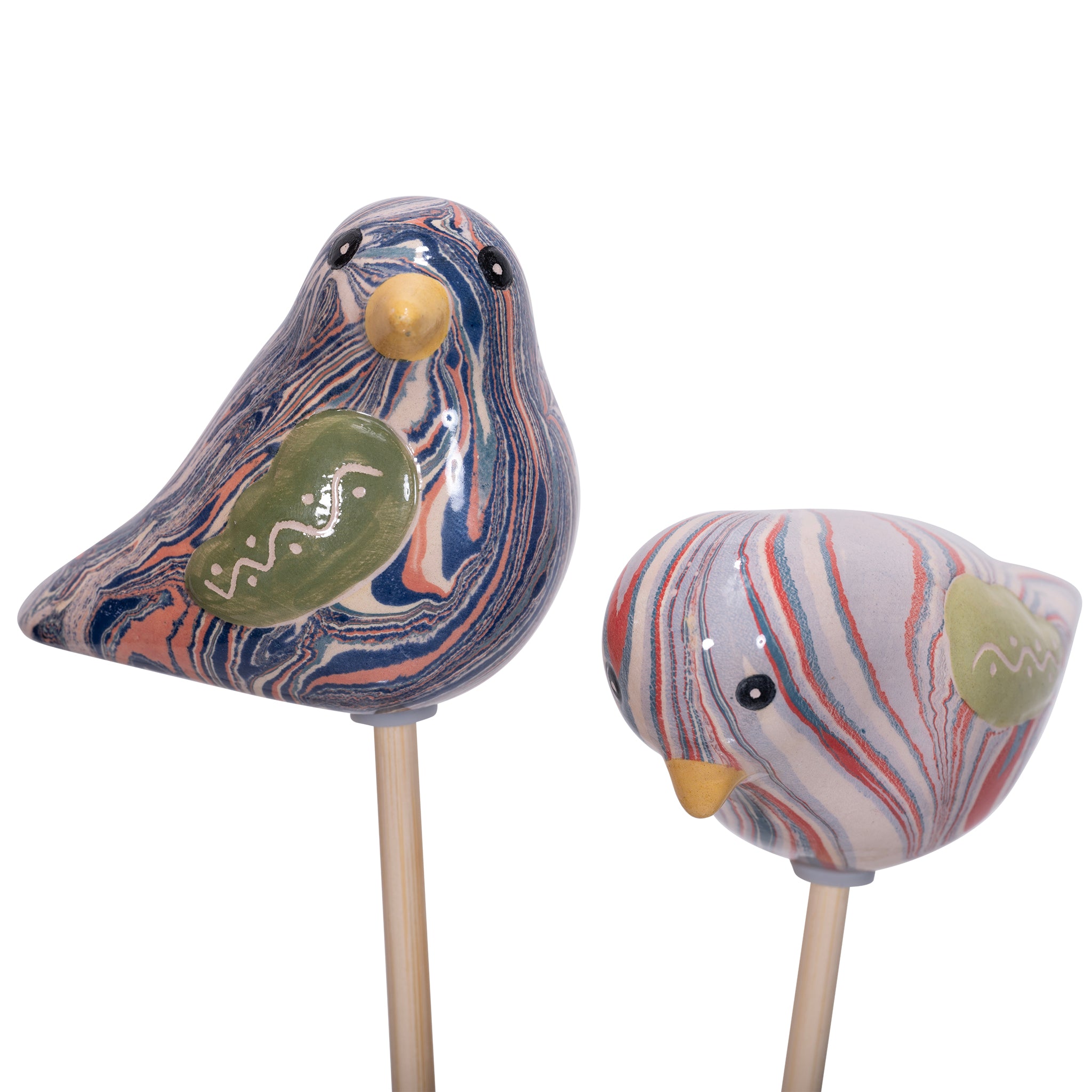 Bird - Marbled Plant Stake