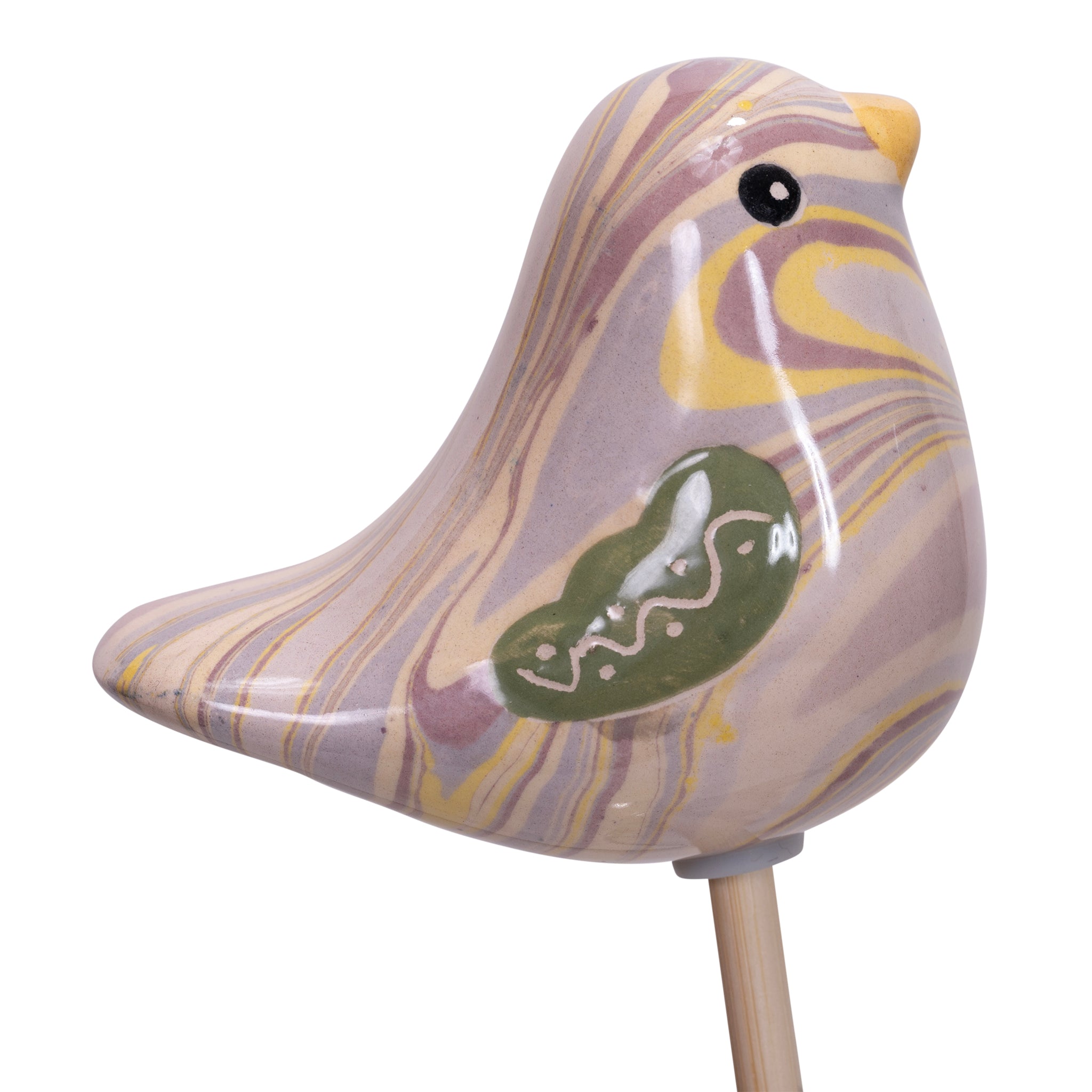 Bird - Marbled Plant Stake