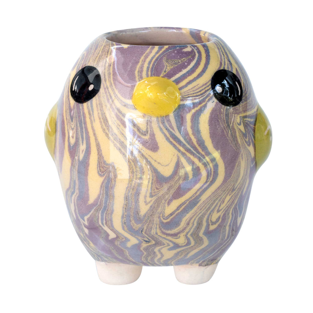 Bird Bobo - Swirly Mini Ceramic Plant Pot - Assorted