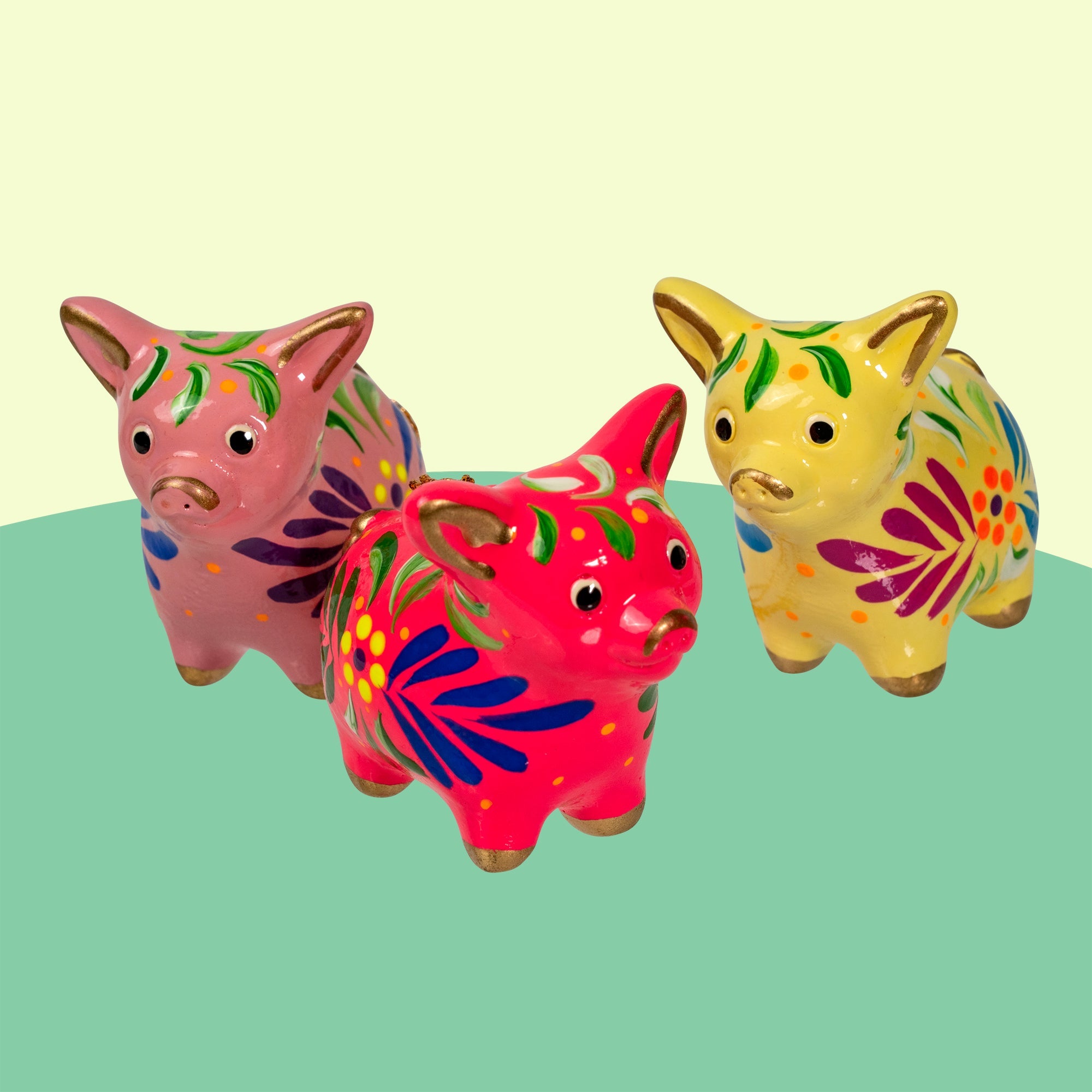 Pig   - Confetti Ceramic Ornament