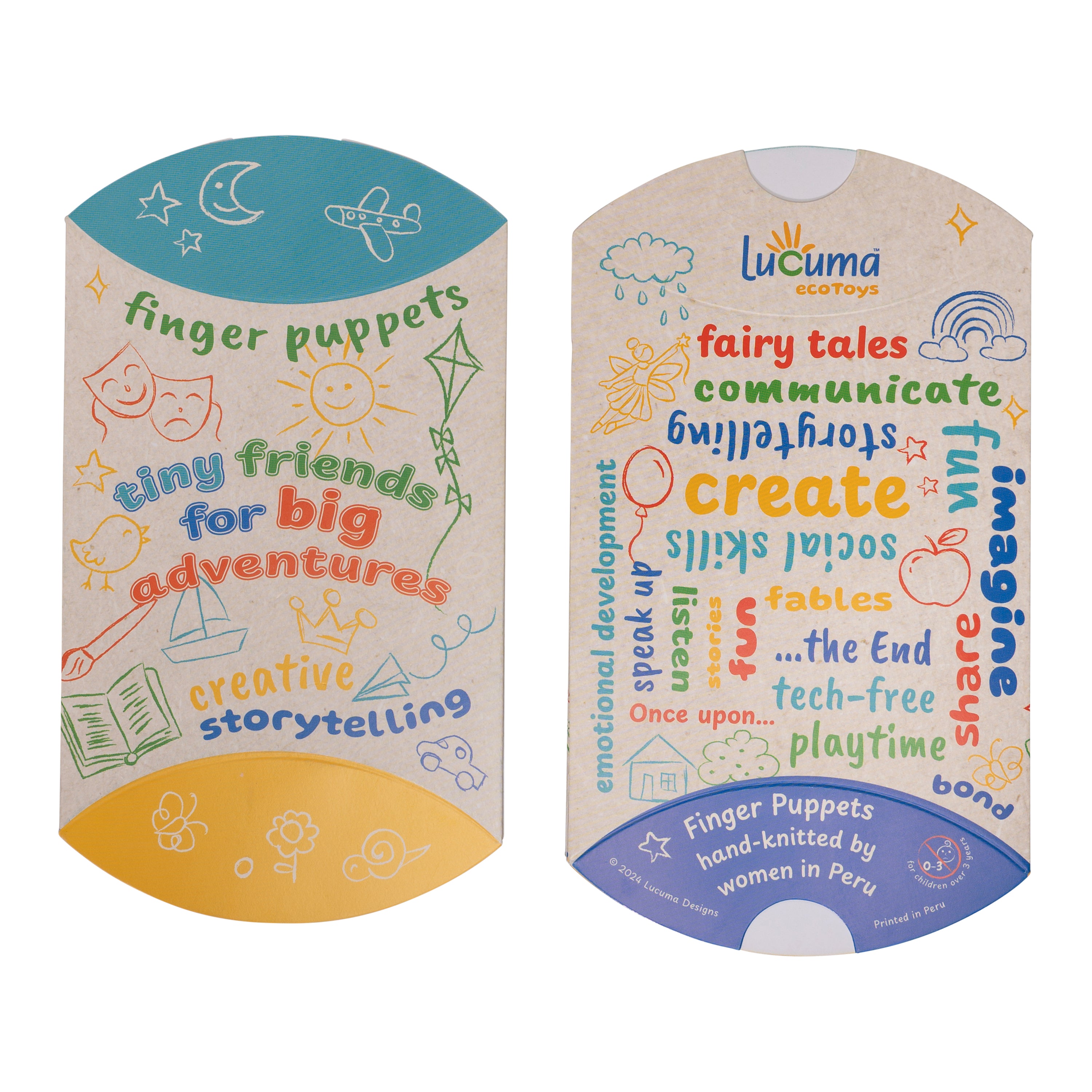 Puppet Storytelling Pillow Boxes Mix: M & L (Sold in 10's)