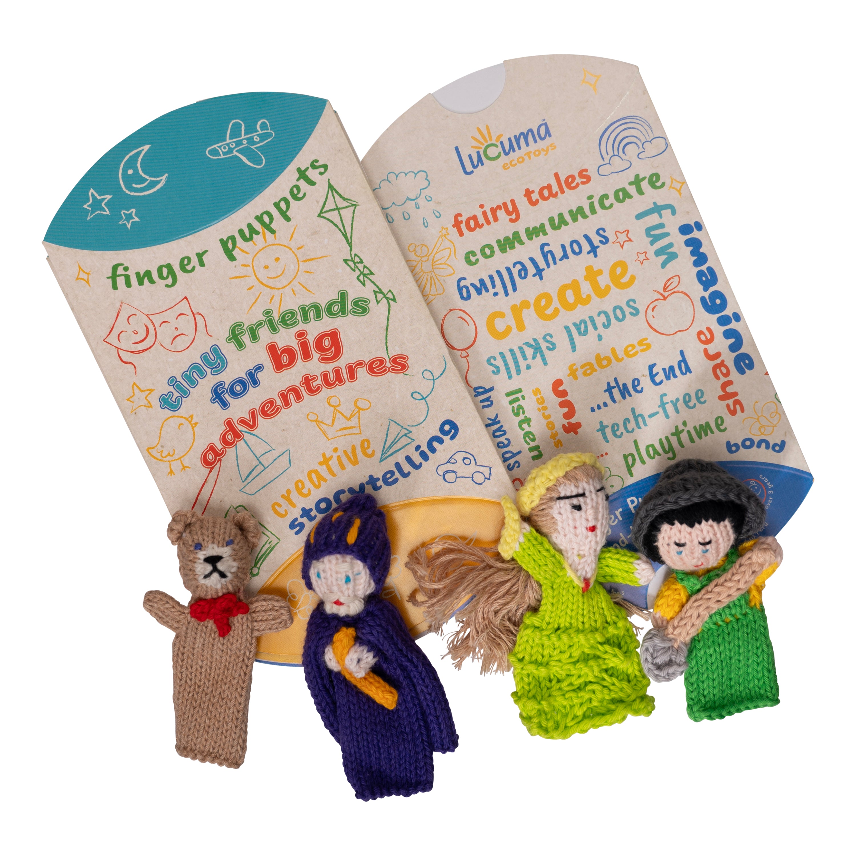 Puppet Storytelling Pillow Boxes Mix: M & L (Sold in 10's)