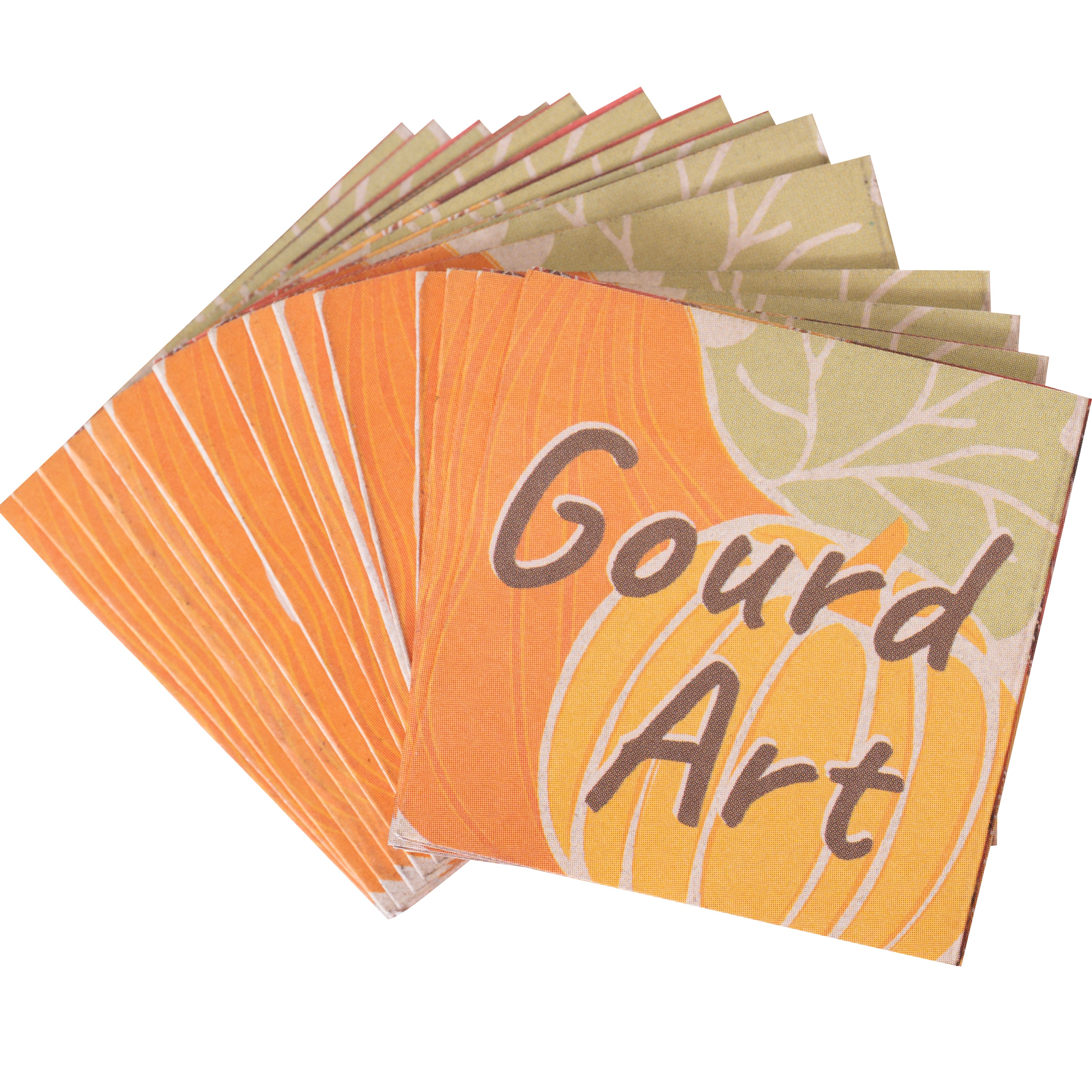 Carved Gourd Art Folded Tag (pack of 50)