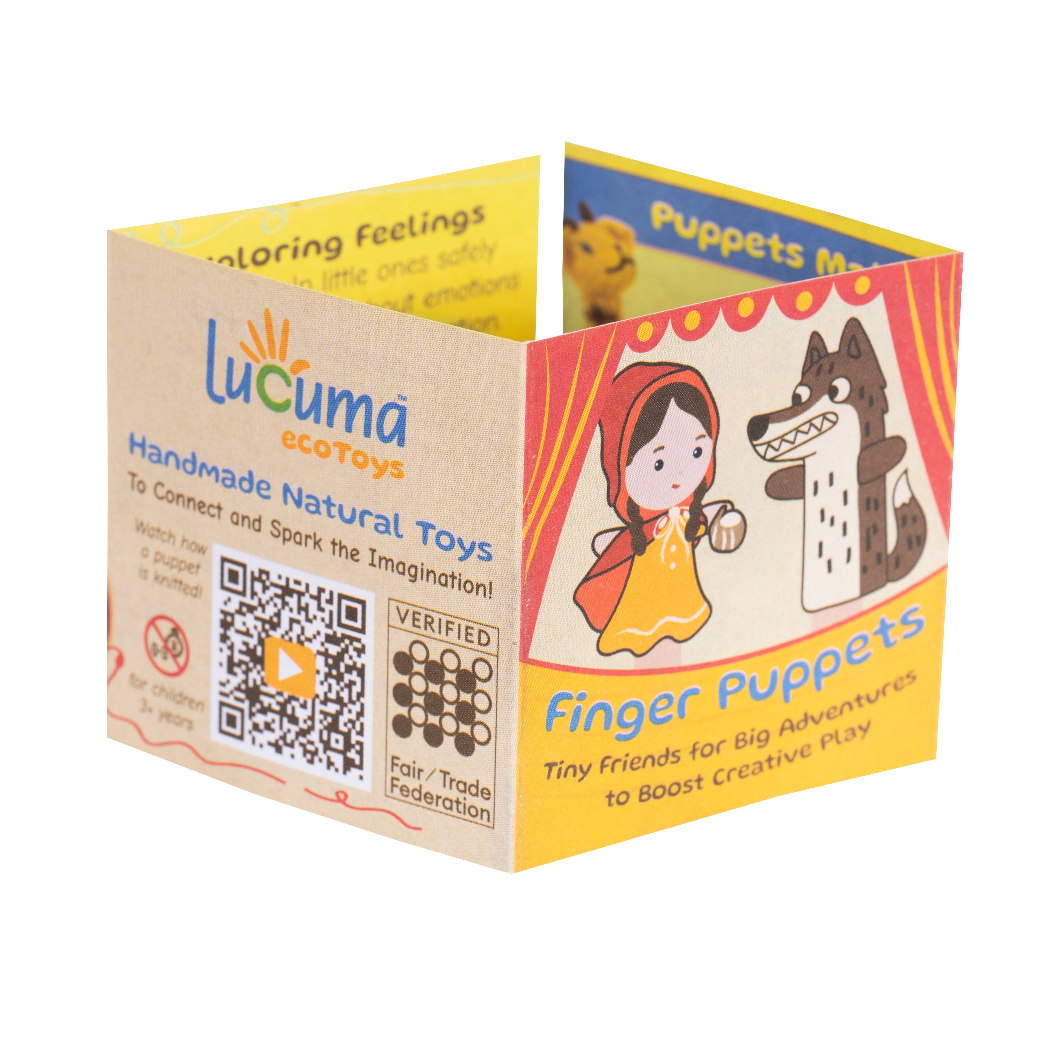 Finger Puppet Folded Tag (pack of 50)
