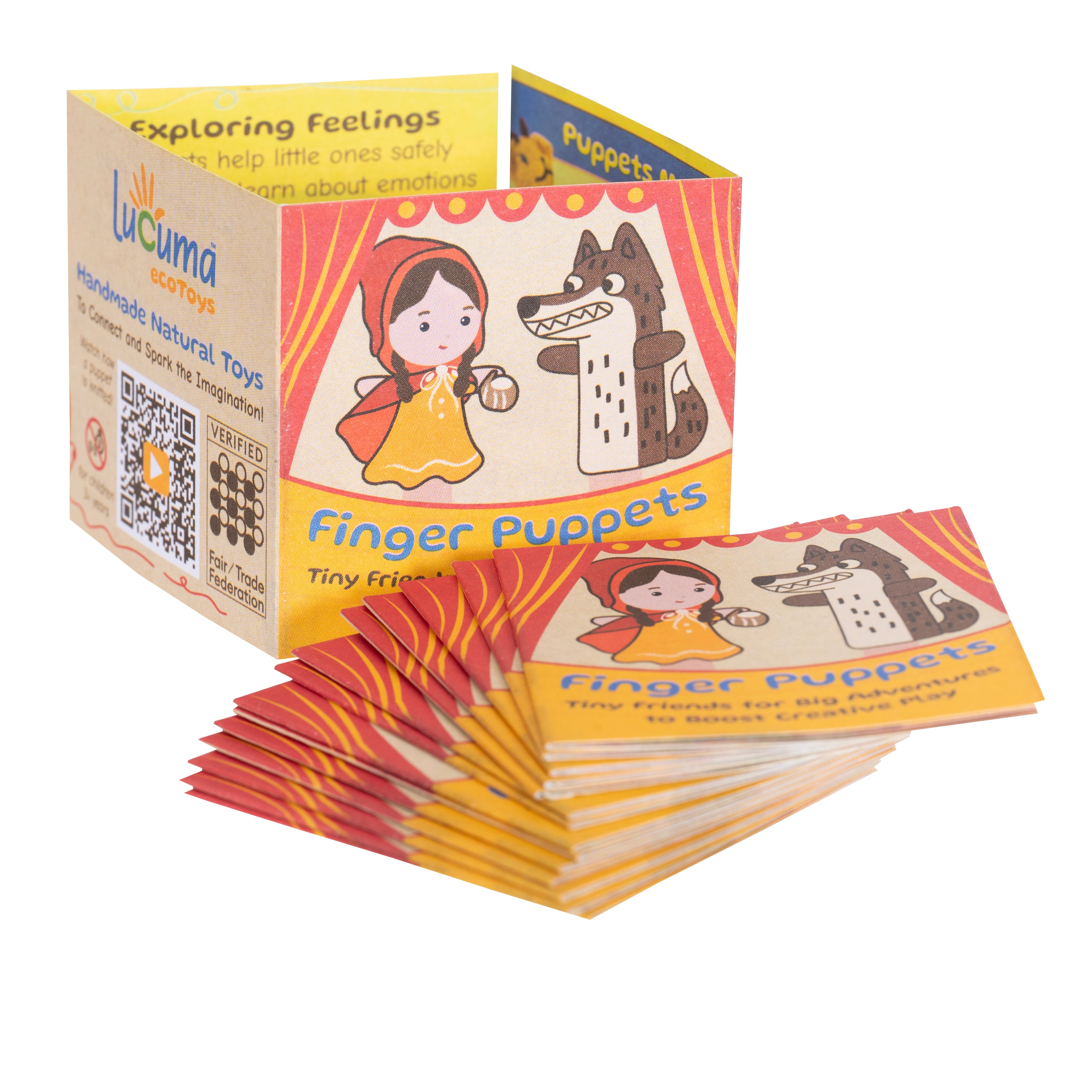 Finger Puppet Folded Tag (pack of 50)