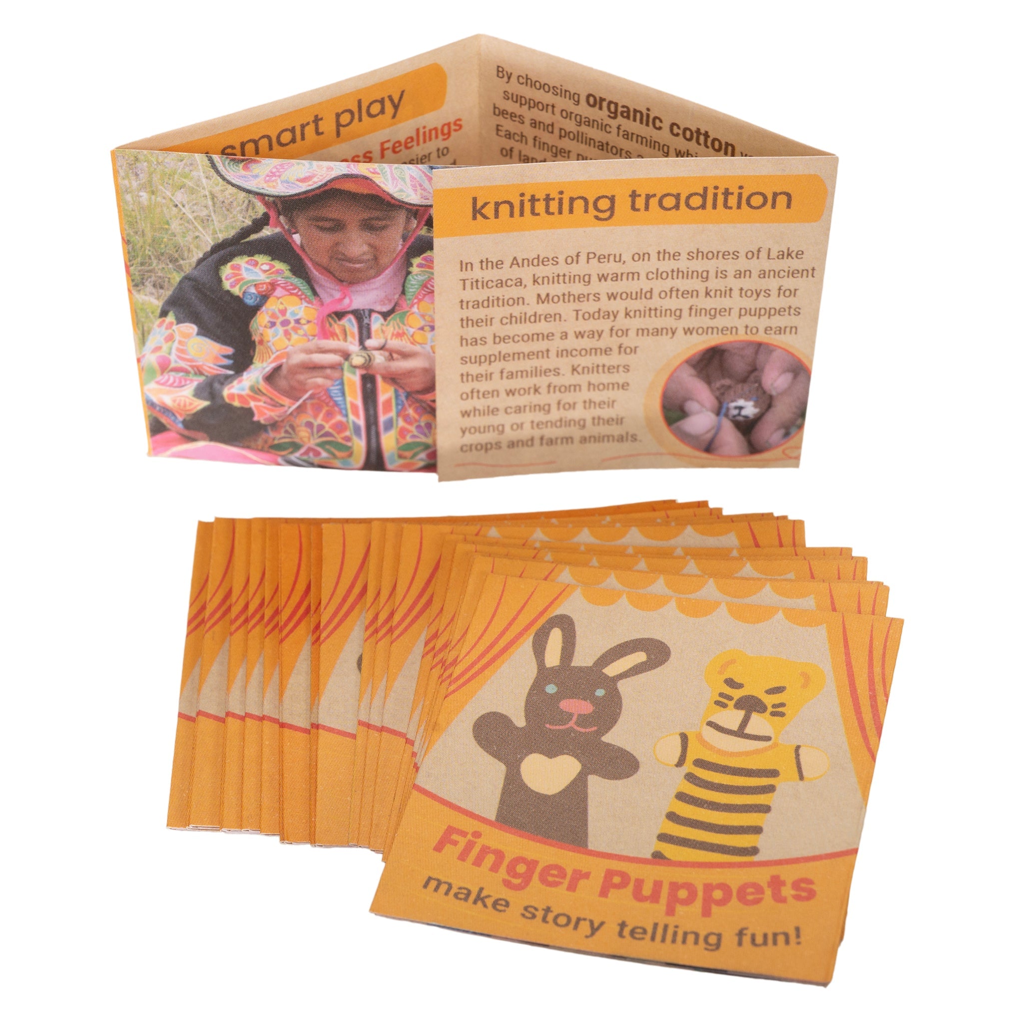 Finger Puppet Folded Tag (pack of 50)