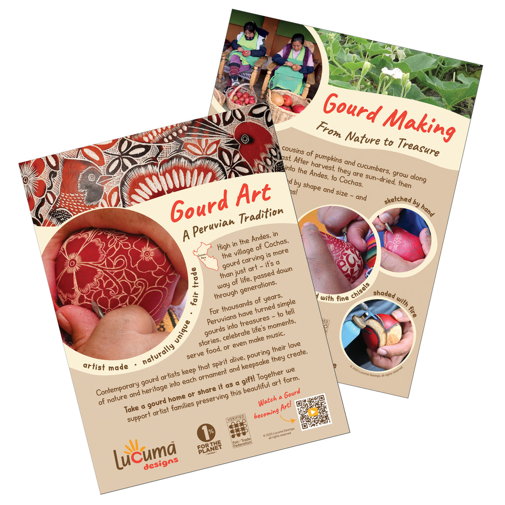 Gourd Sign – Peruvian Gourd Carving