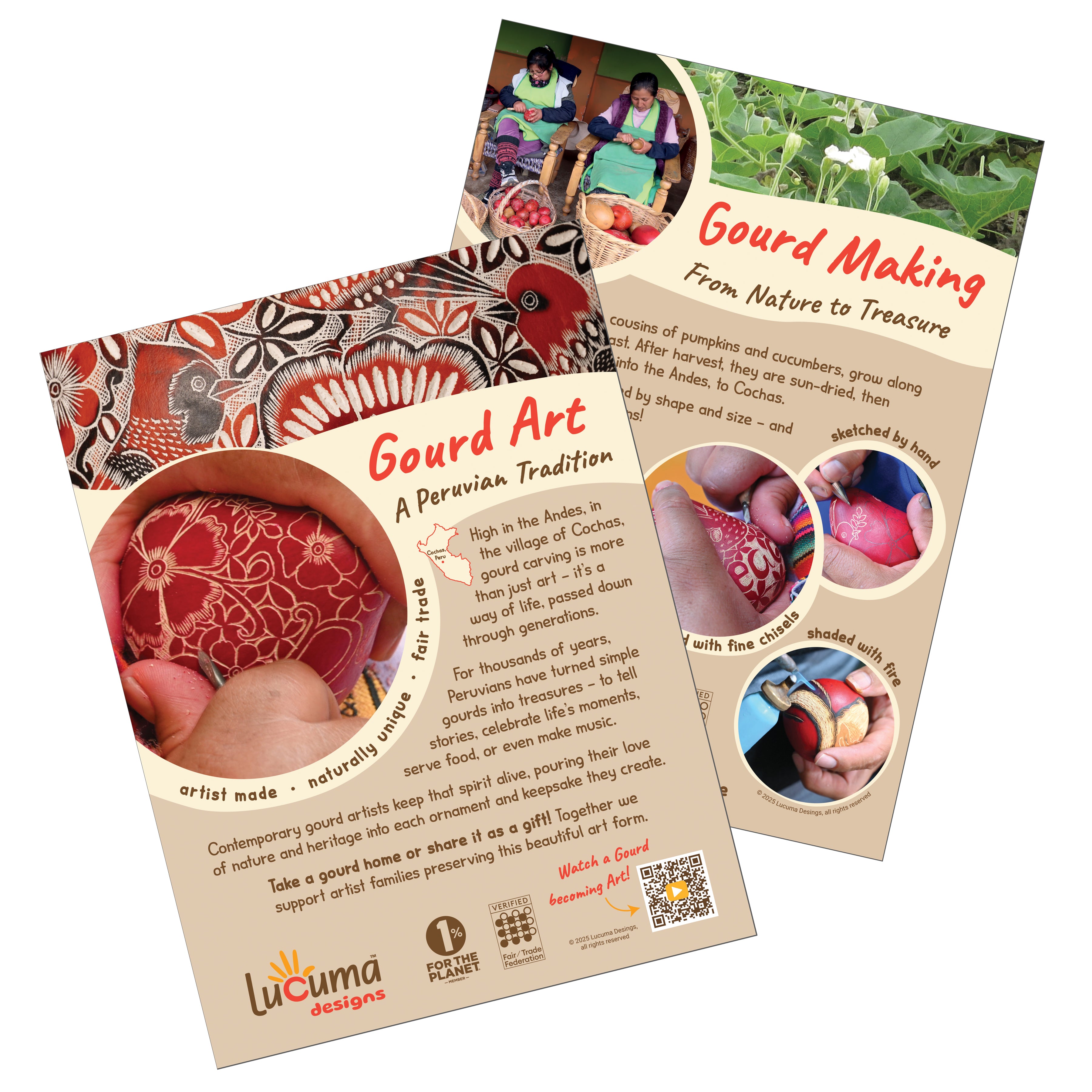 Gourd Sign – Peruvian Gourd Carving