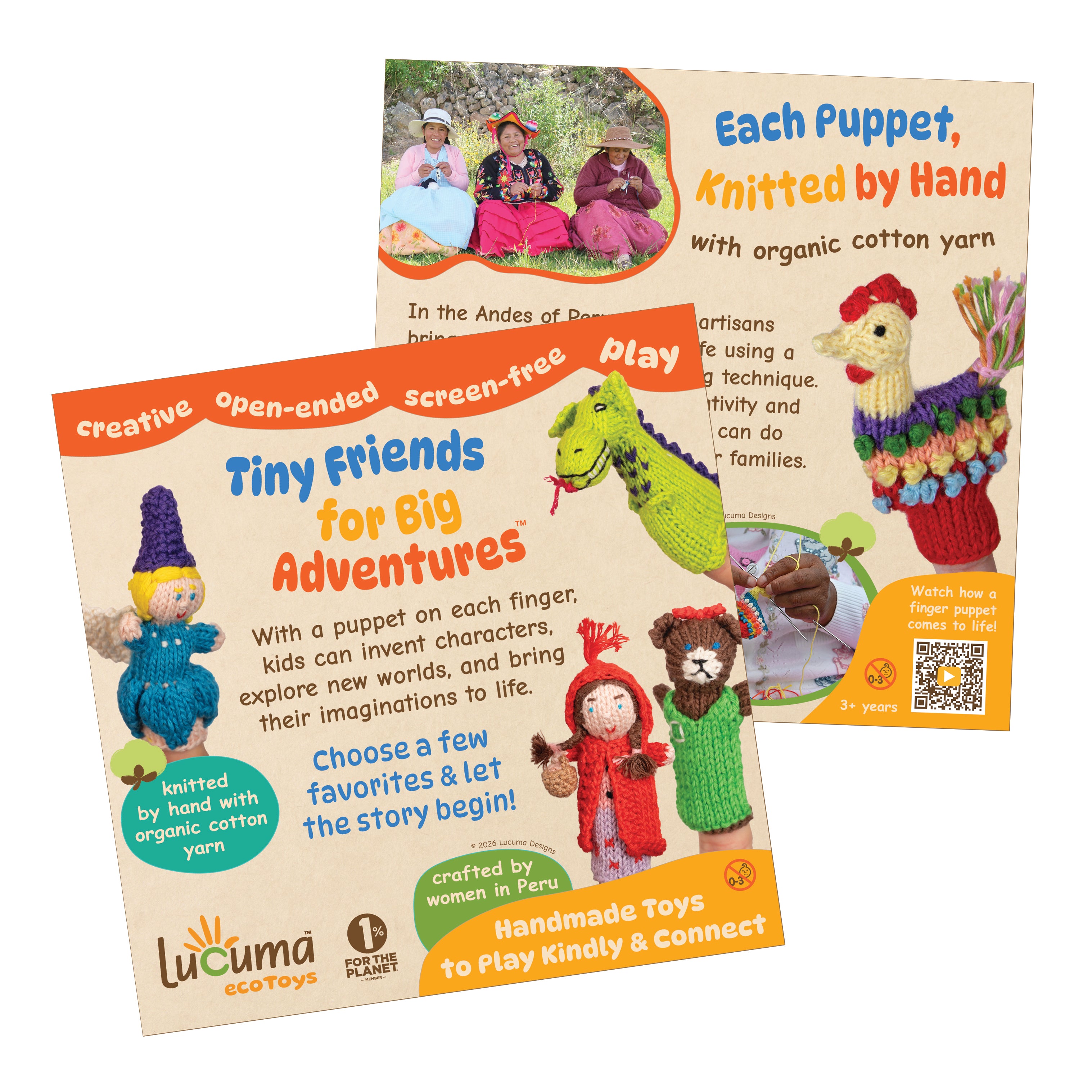 Sign - Organic Cotton Puppets