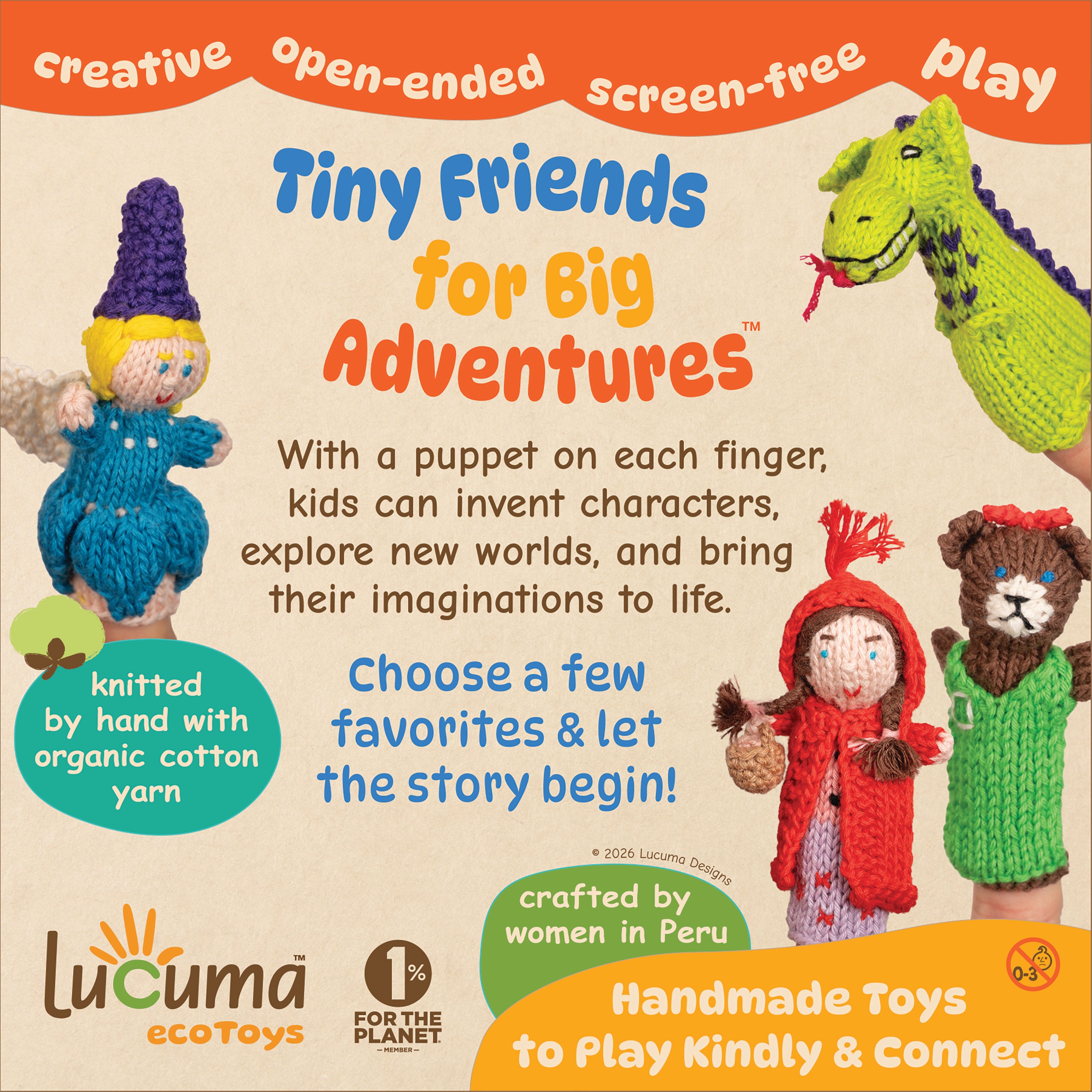 Sign - Organic Cotton Puppets