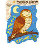Barn Owl Sticker - Stillness knows