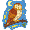 Barn Owl Sticker - Stillness knows