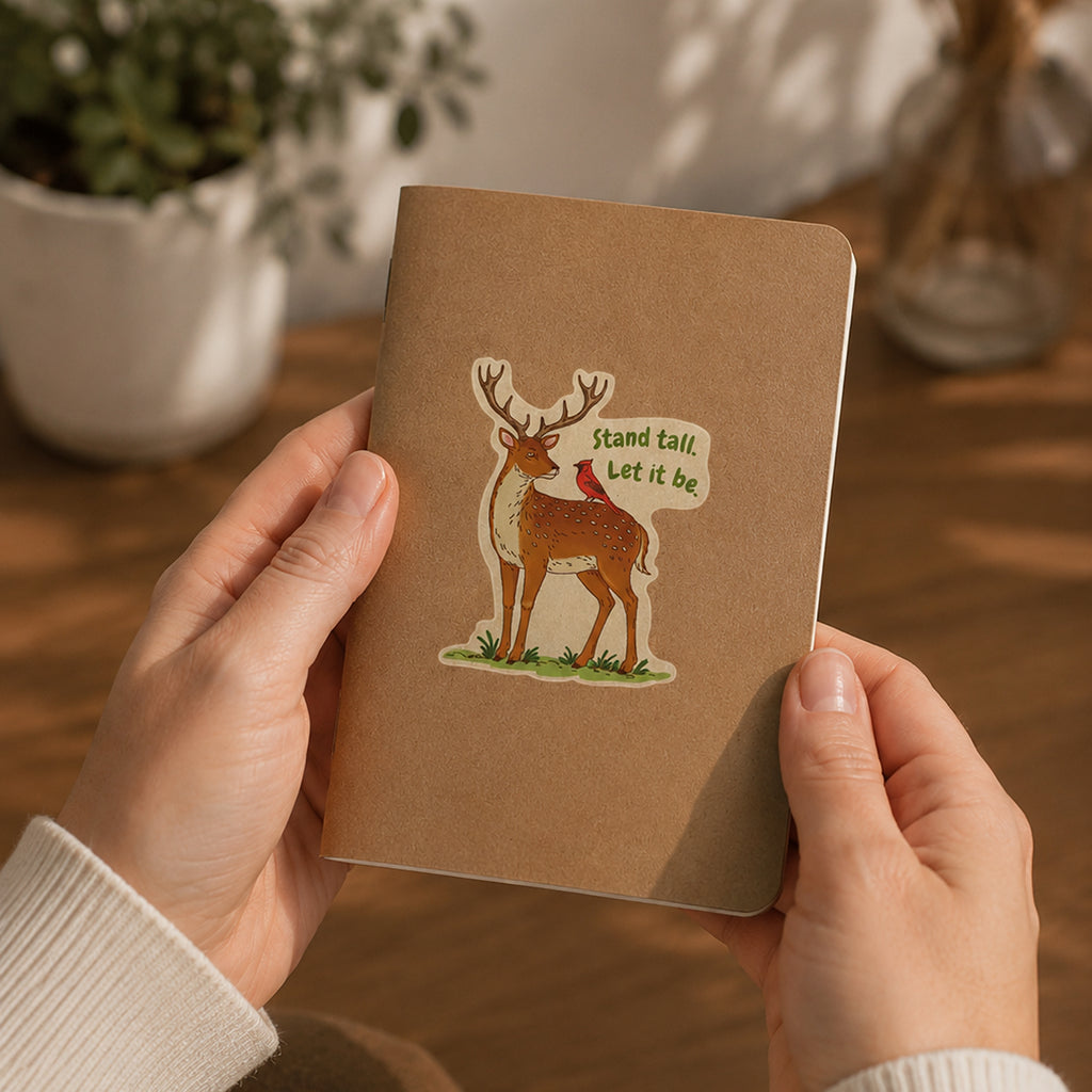 Deer Sticker - Stand Tall. Let it be.