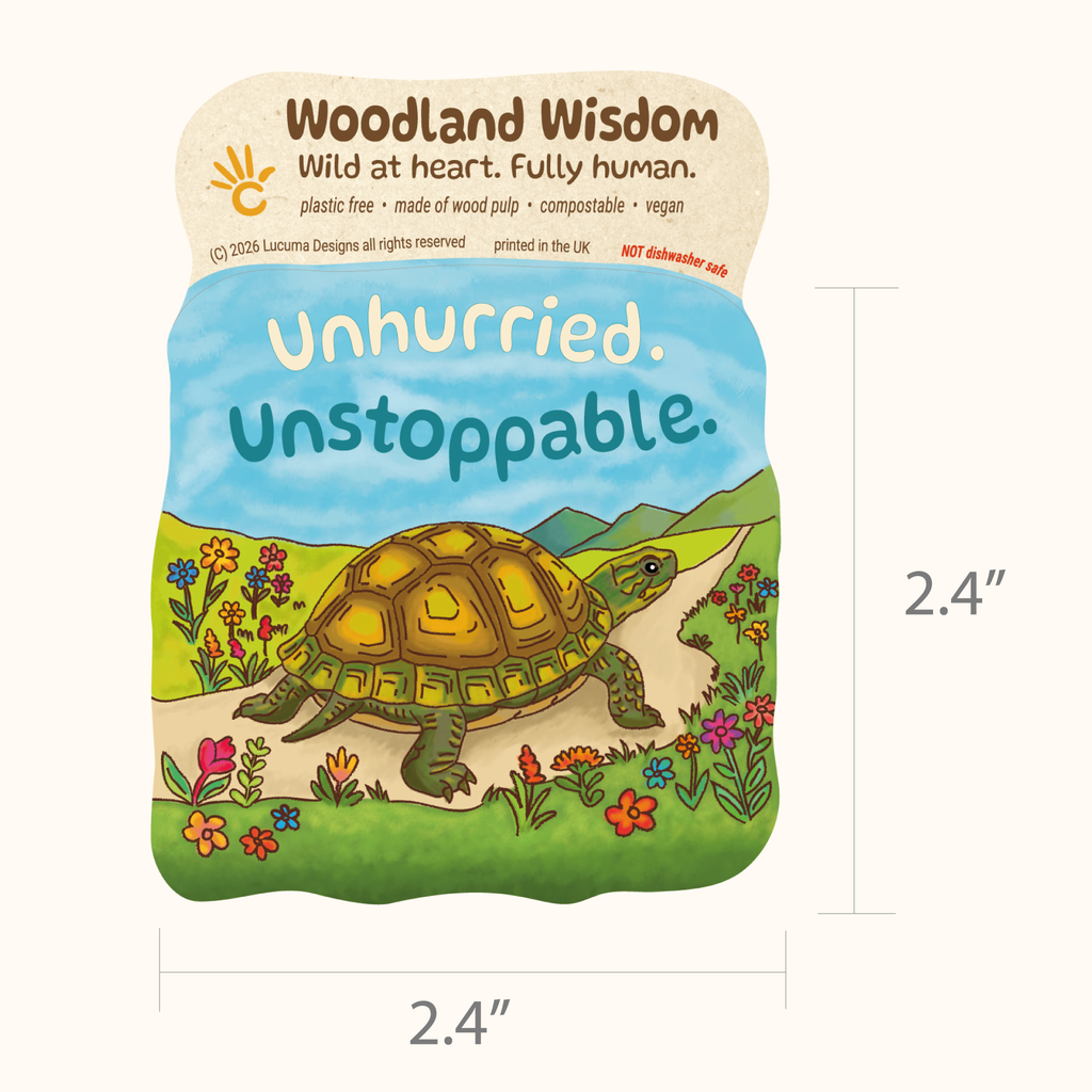 Tortoise Sticker - Unhurried. Unstoppable.