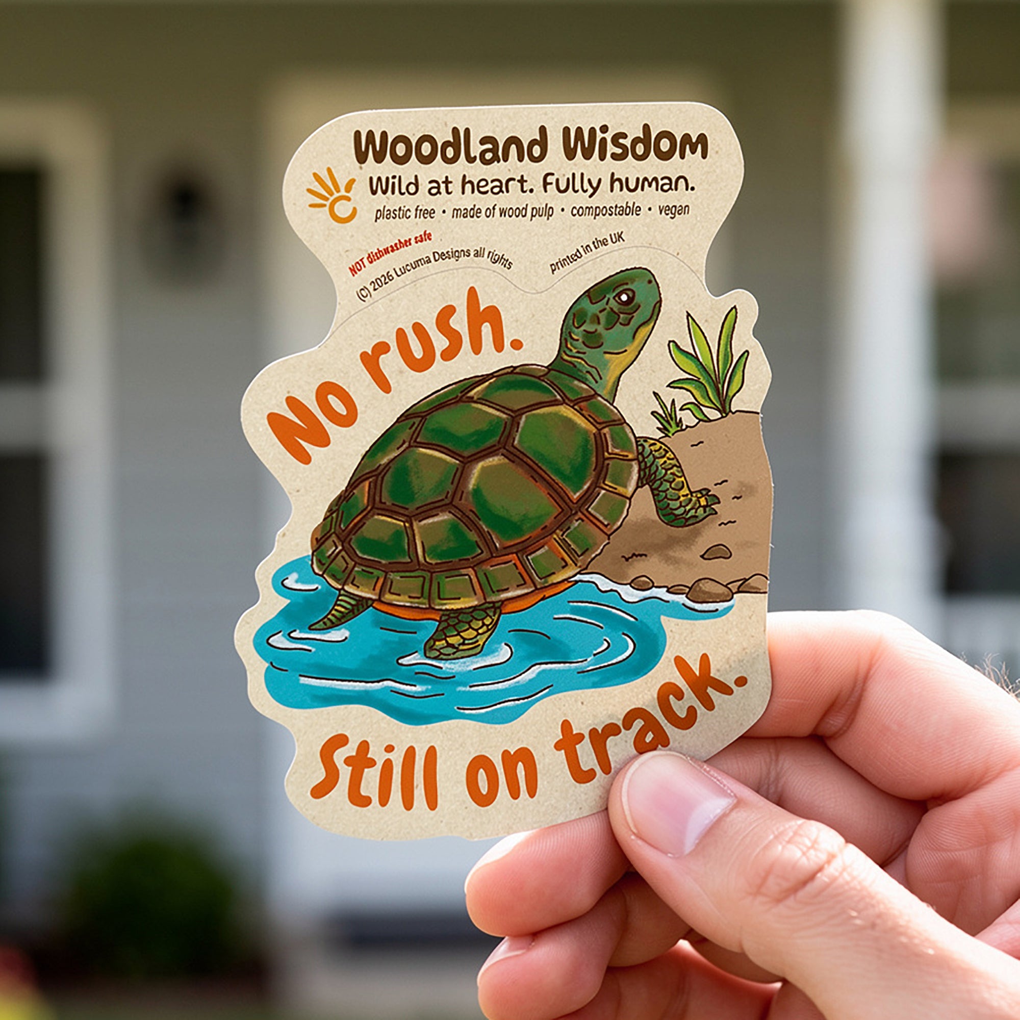 Turtle Sticker Plastic Free