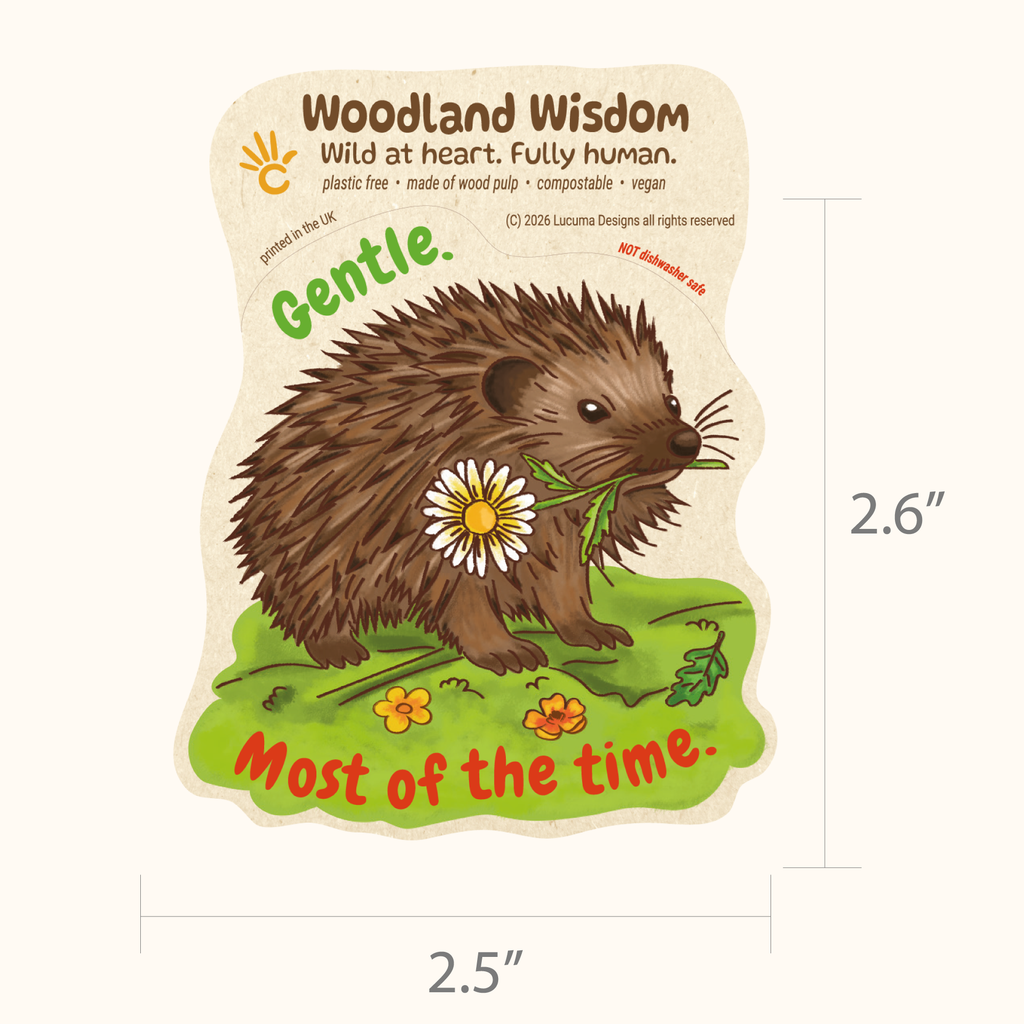 Porcupine Sticker Vegan