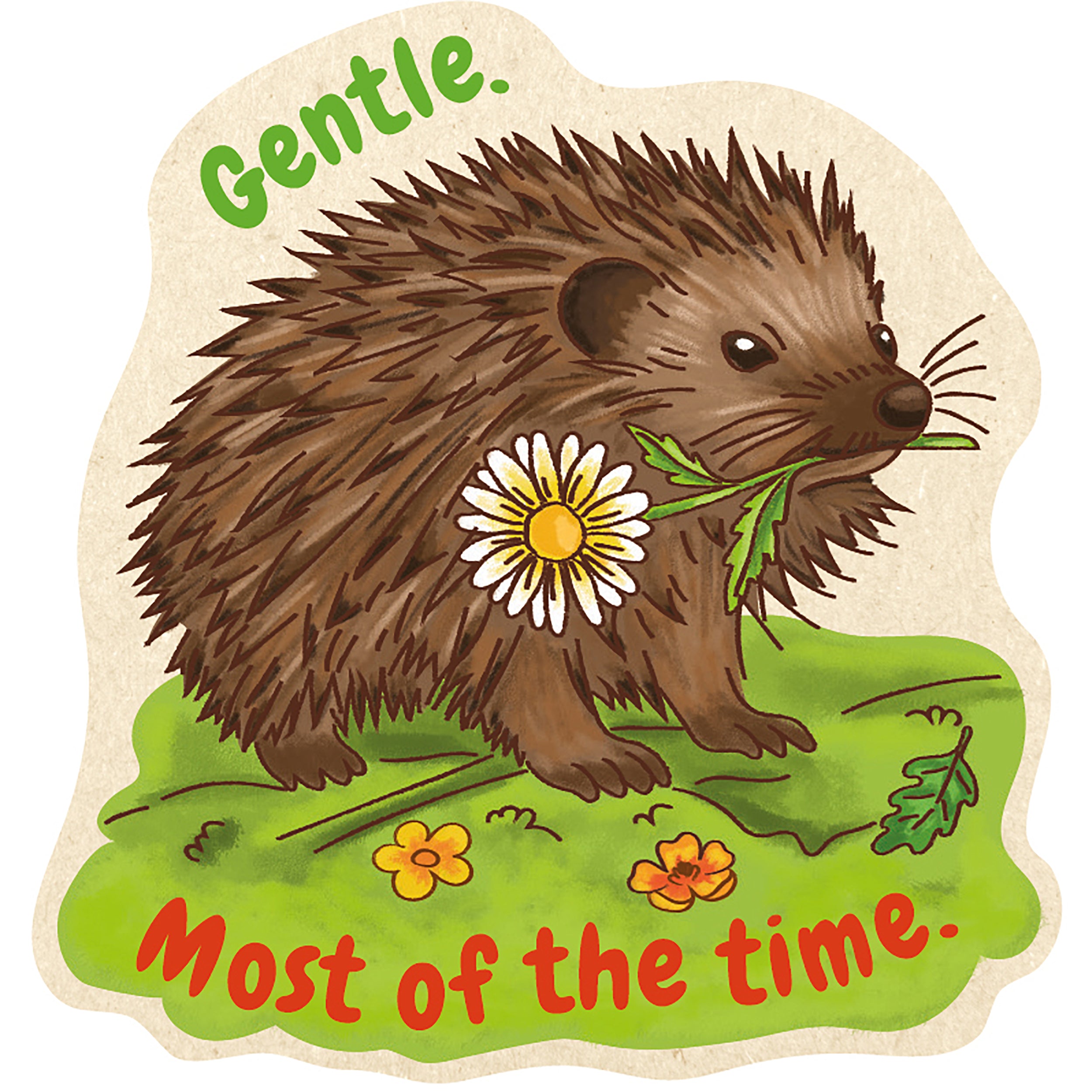 Porcupine Sticker Vegan
