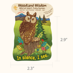Great Horned Owl Sticker - In silence, I see.