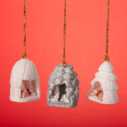 Alabaster Nativity Orn Mini Mix of 12