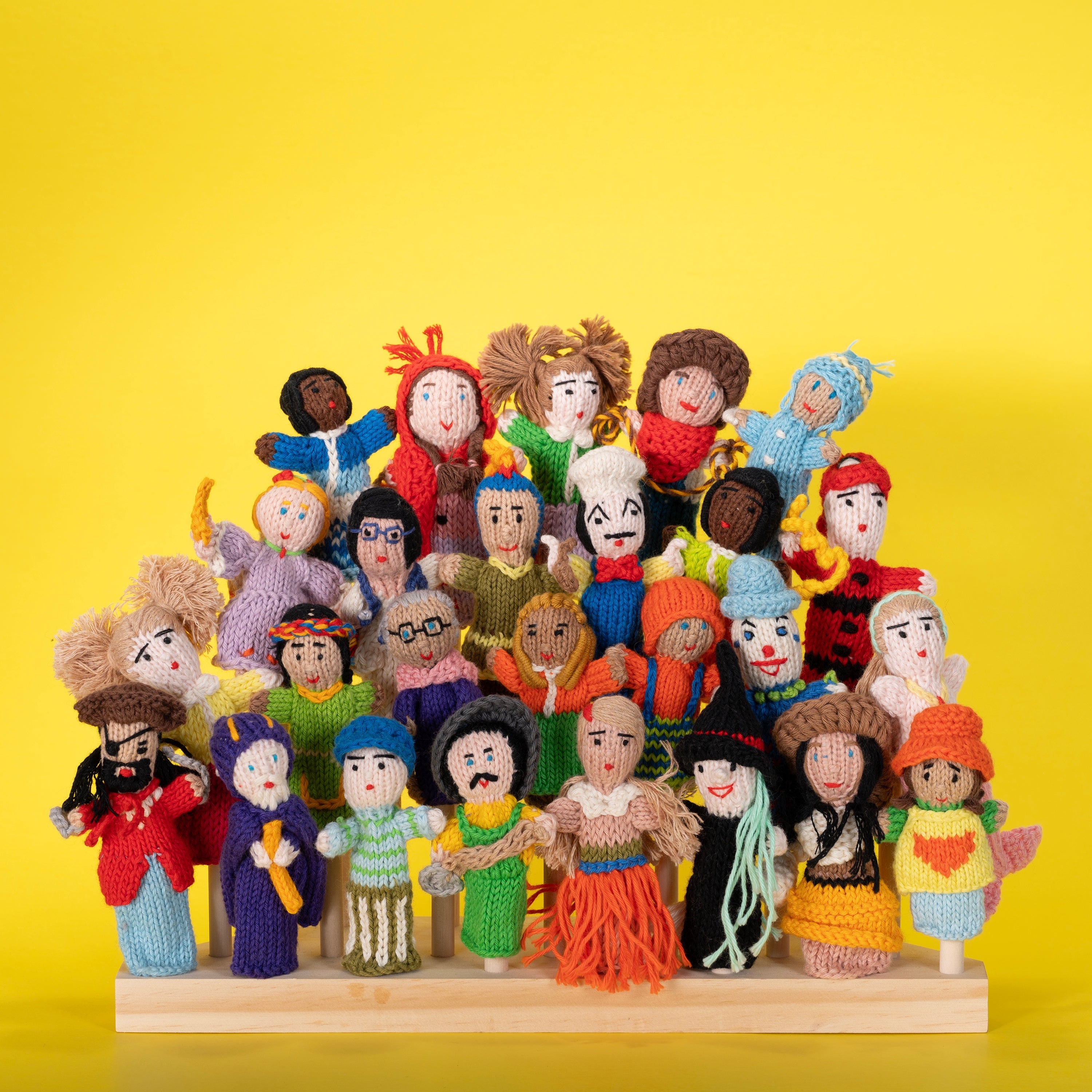 People Mix Organic Cotton Finger Puppet (sold in 50's)