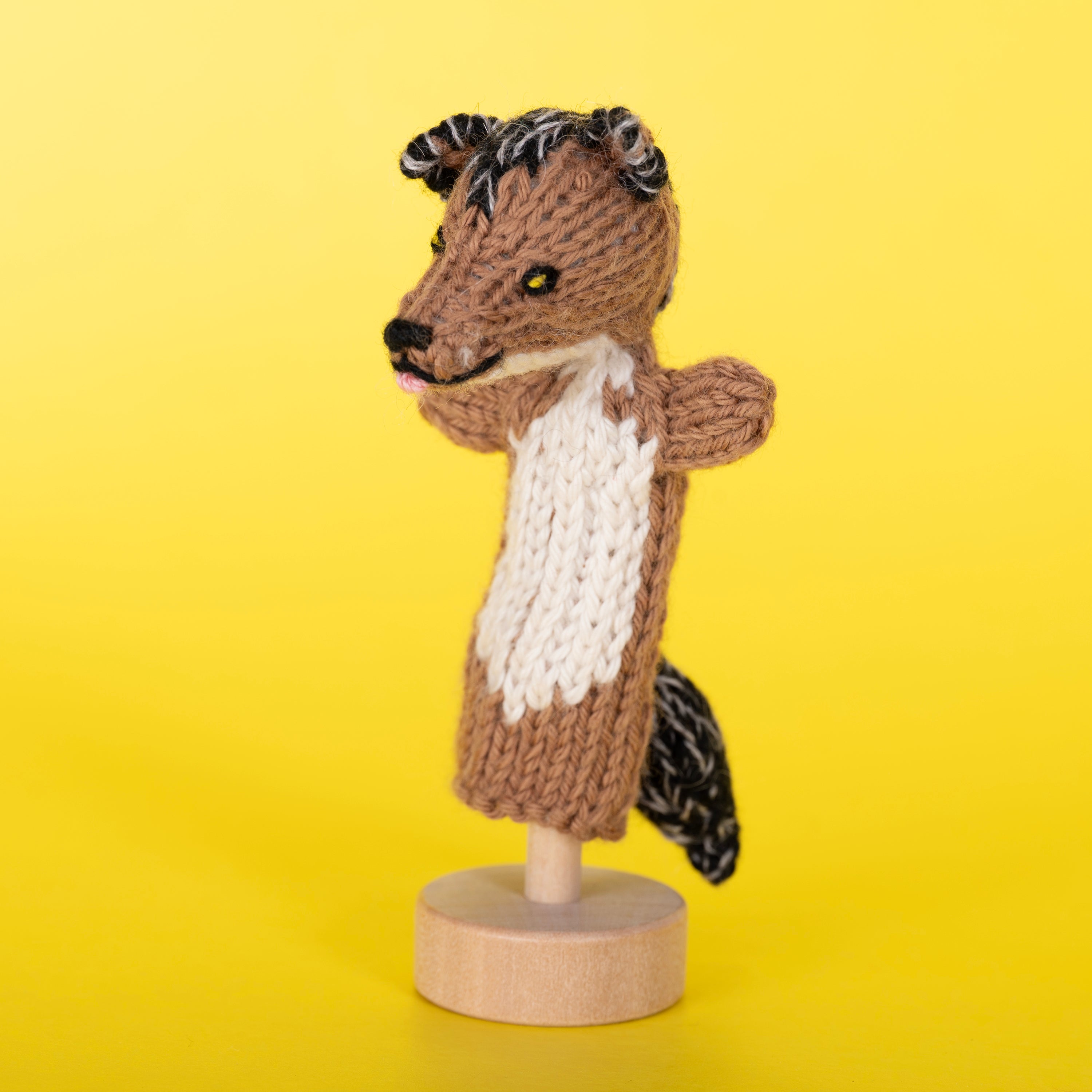 Jackal - Organic Cotton Finger Puppet
