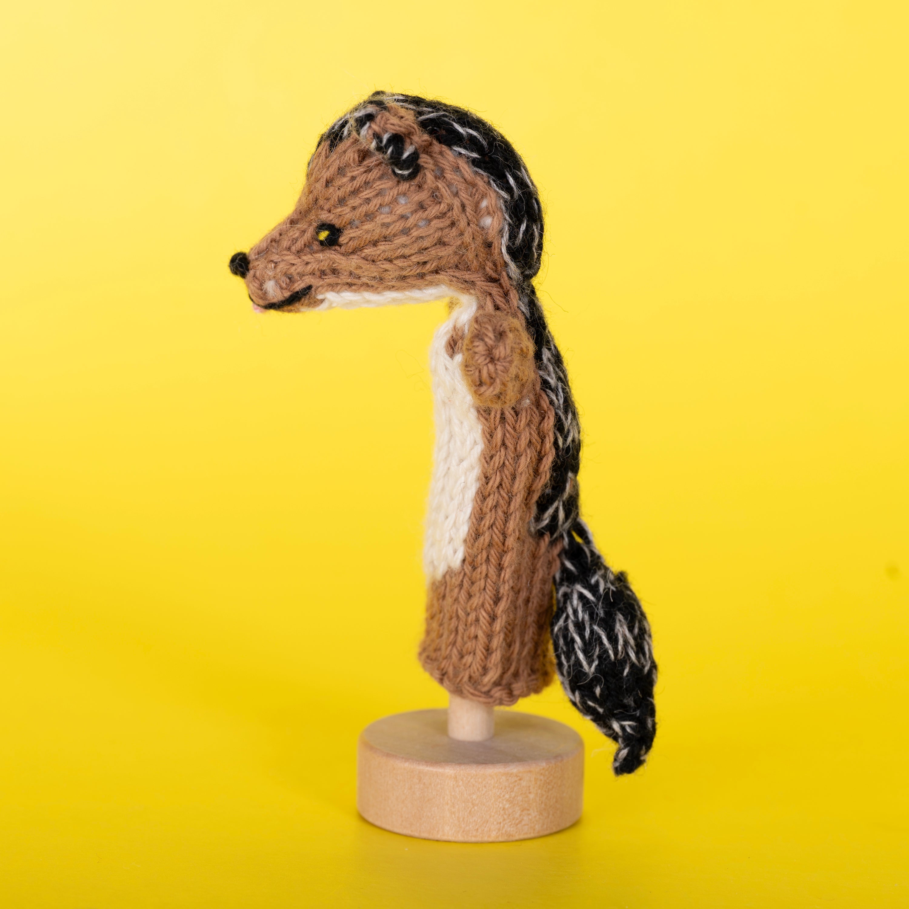 Jackal - Organic Cotton Finger Puppet