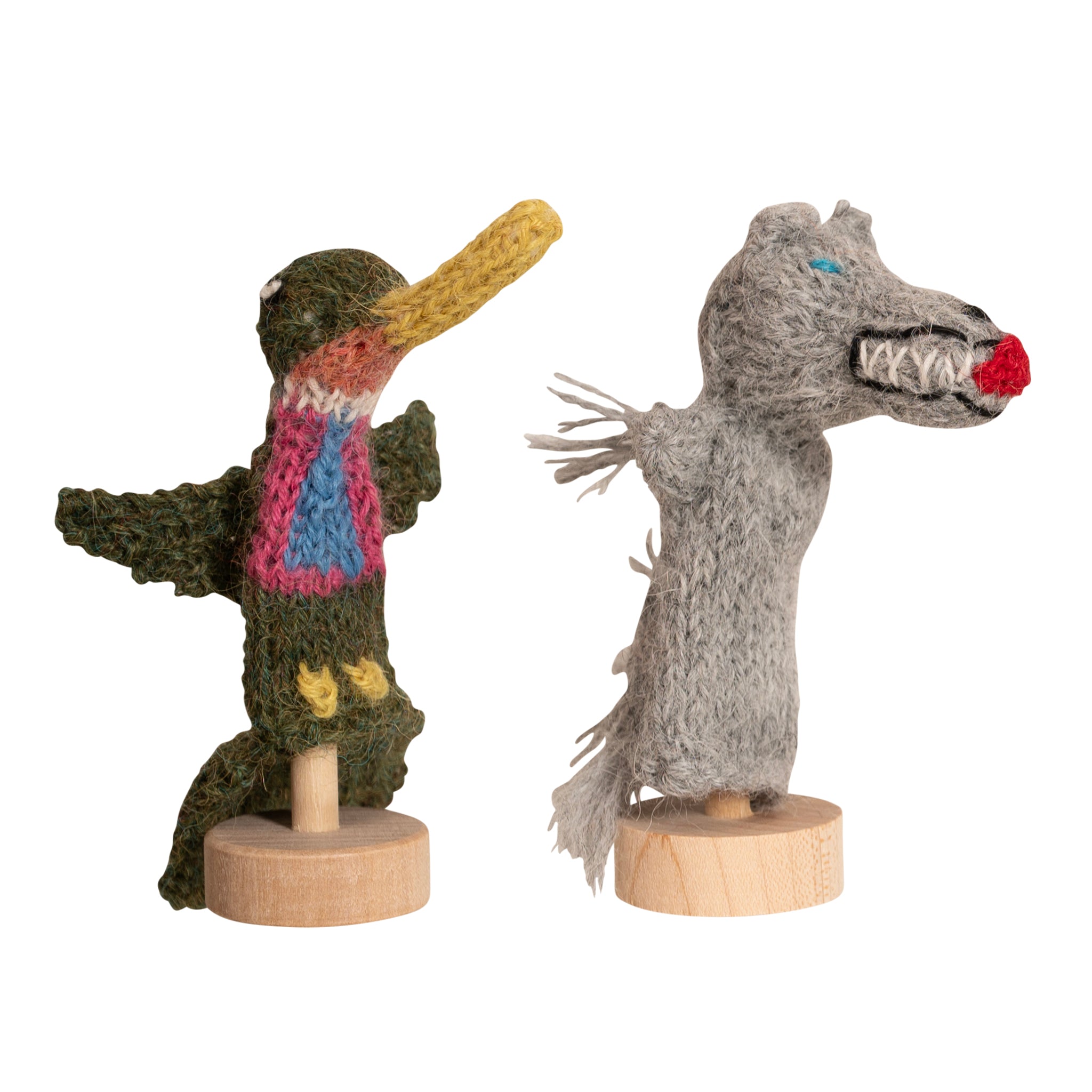 Forest Animal Mix Alpaca Finger Puppet