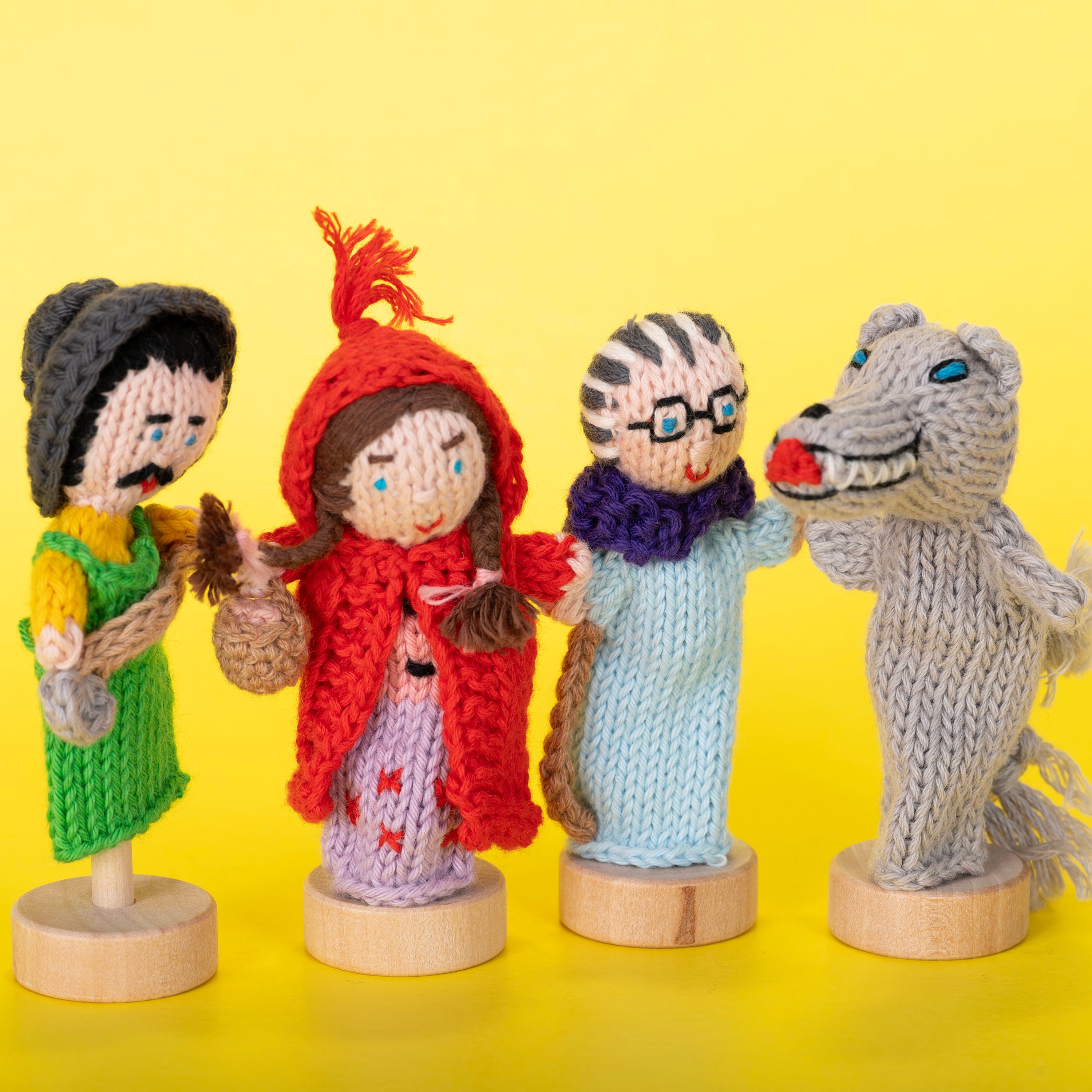 Little Red Story Pack of 4 - Organic Cotton Finger Puppets