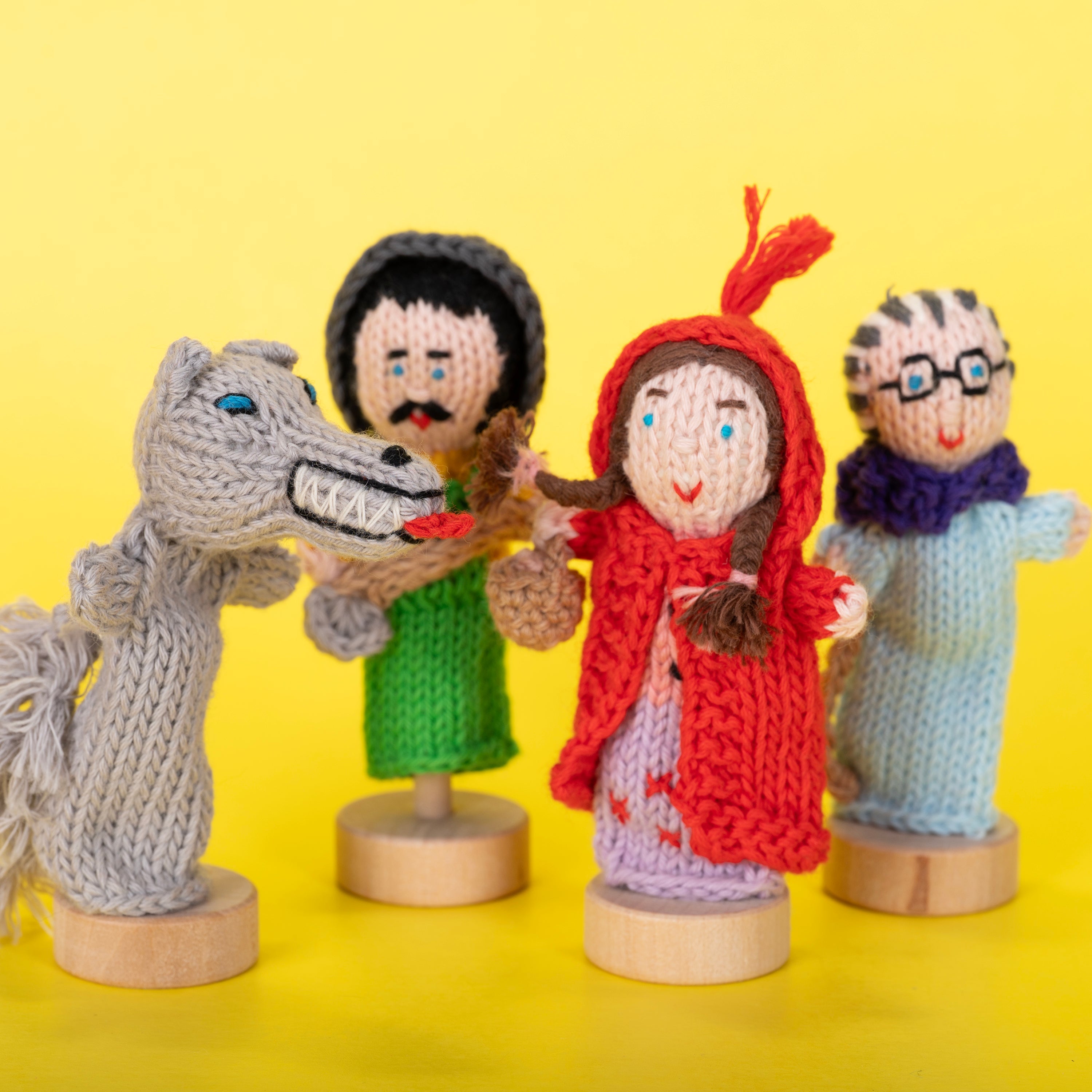 Little Red Story Pack of 4 - Organic Cotton Finger Puppets
