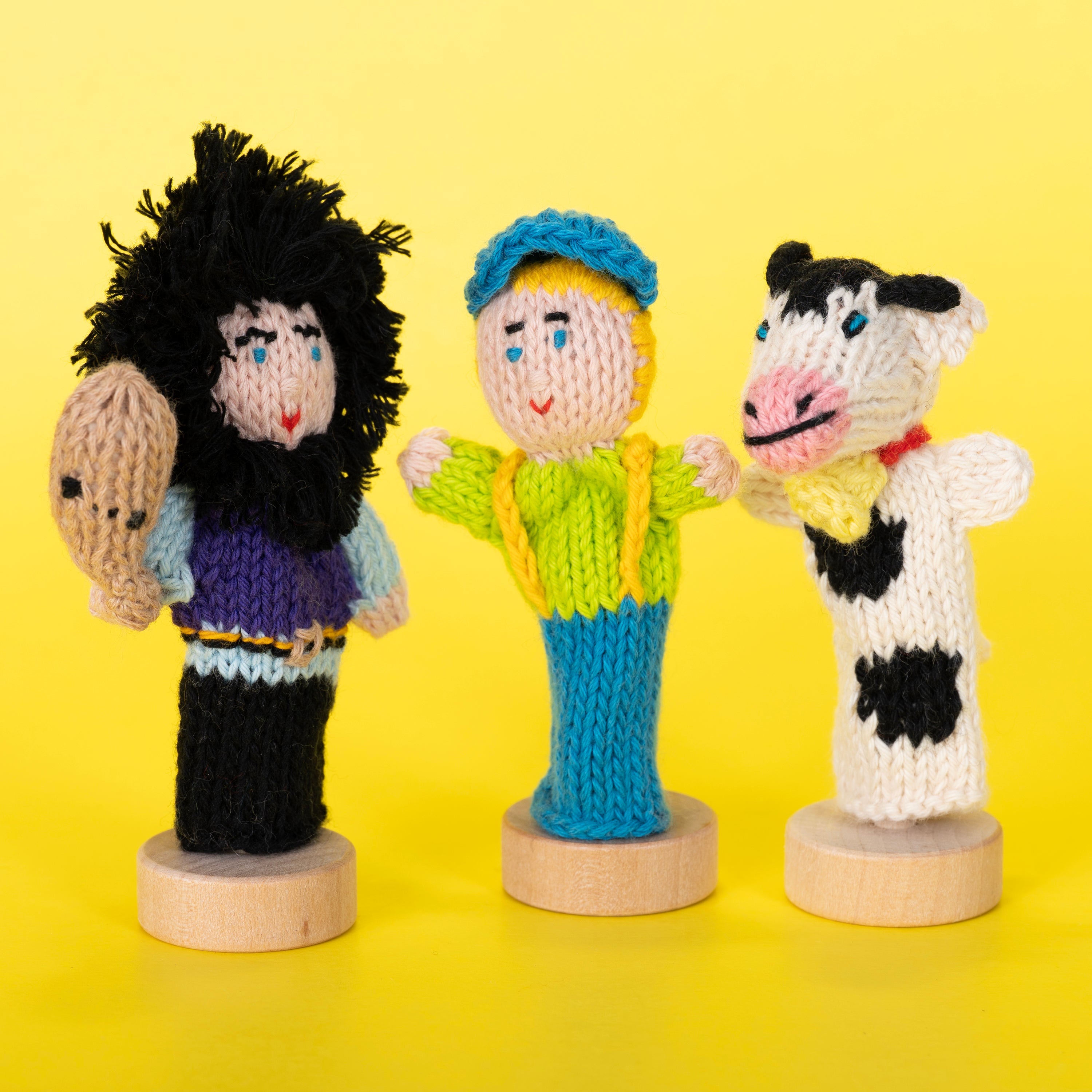Jack & The Bean Stalk Story Pack of 4 - Organic Cotton Finger Puppets
