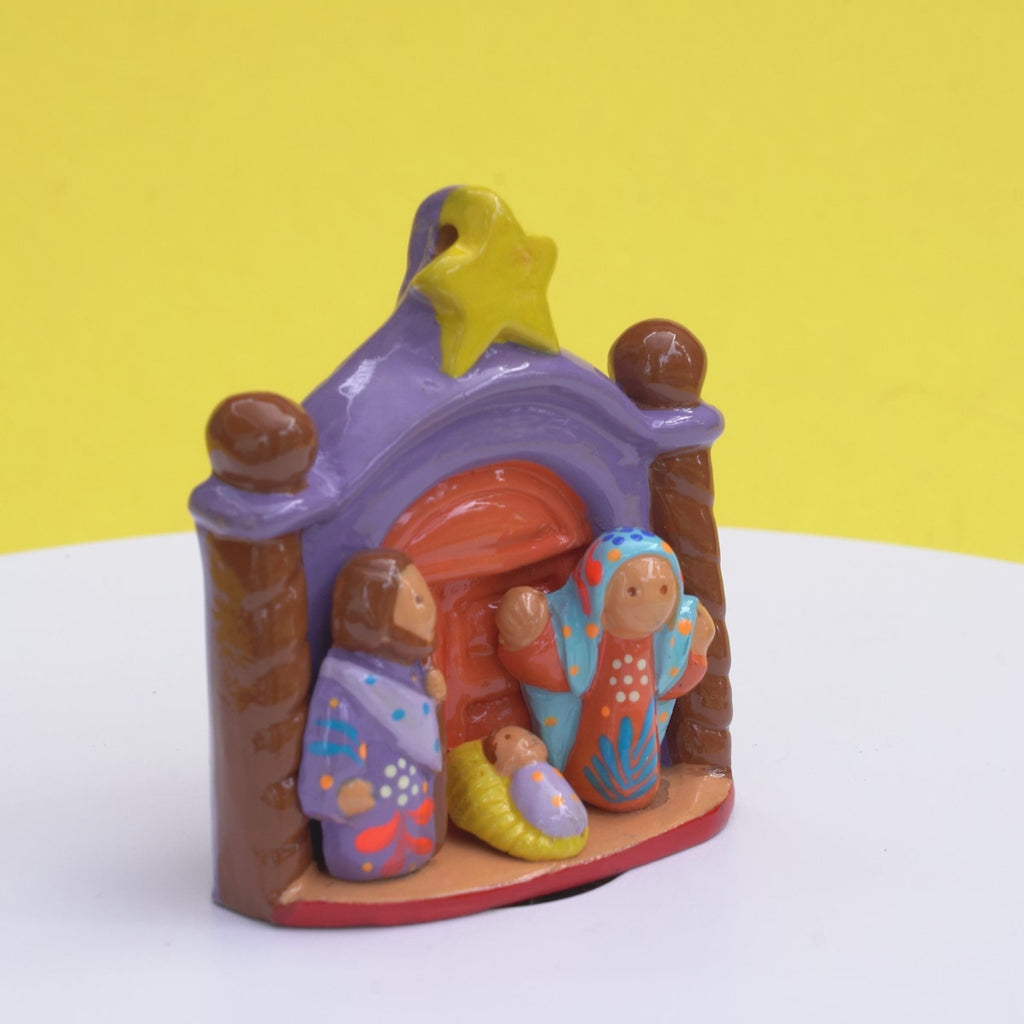 Portal Nativity Ceramic Ornament