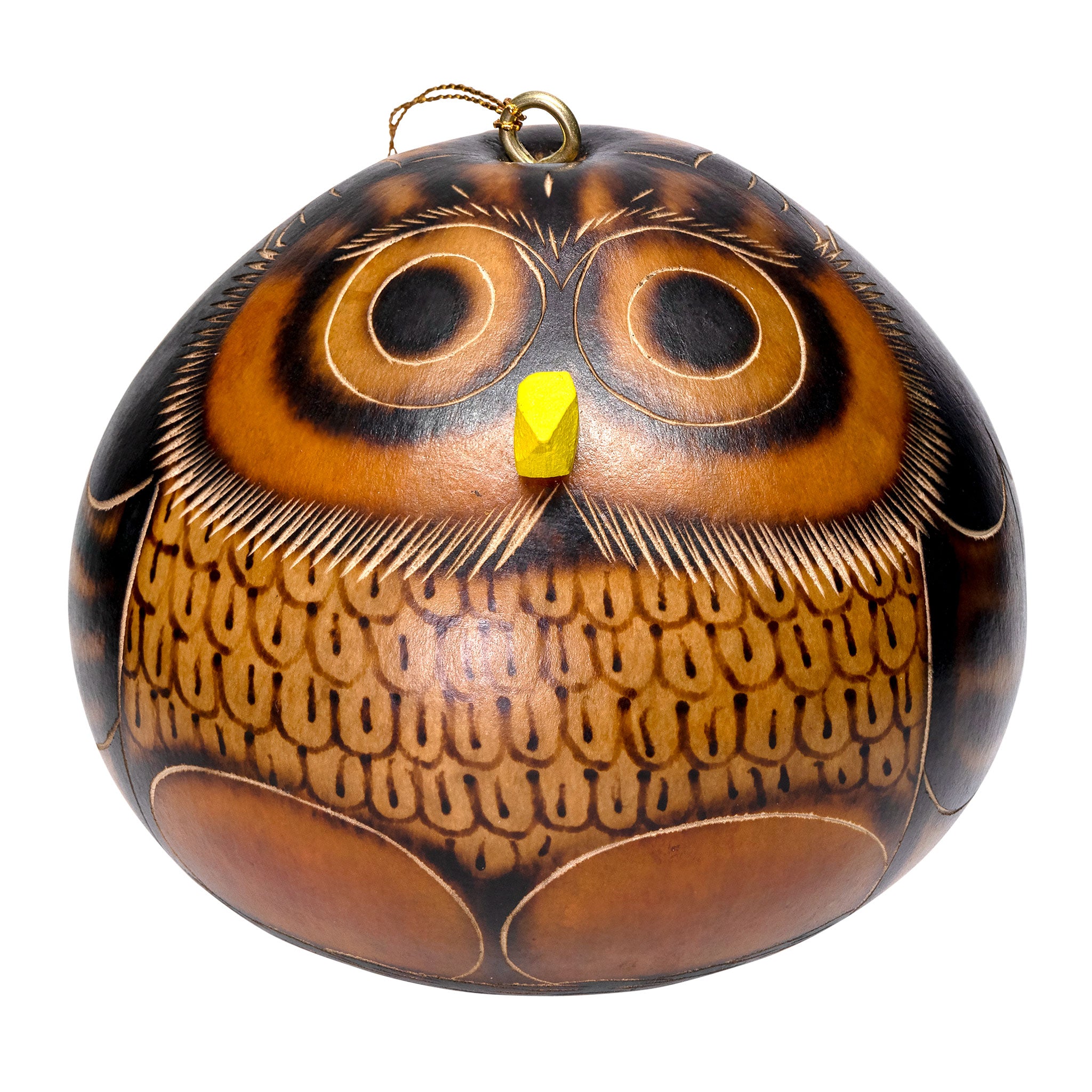 Owl - Gourd Ornament