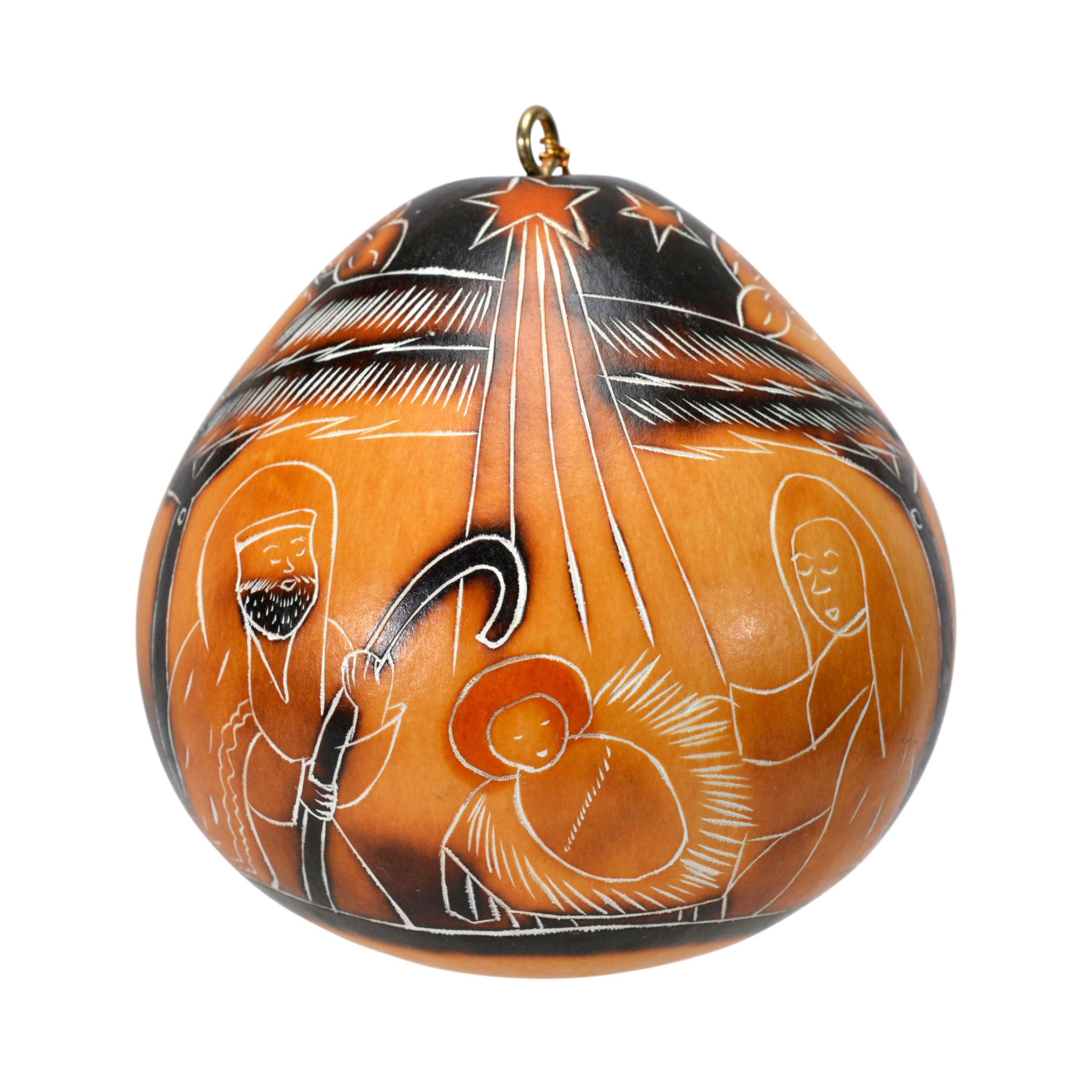 Nativity - Gourd Ornament