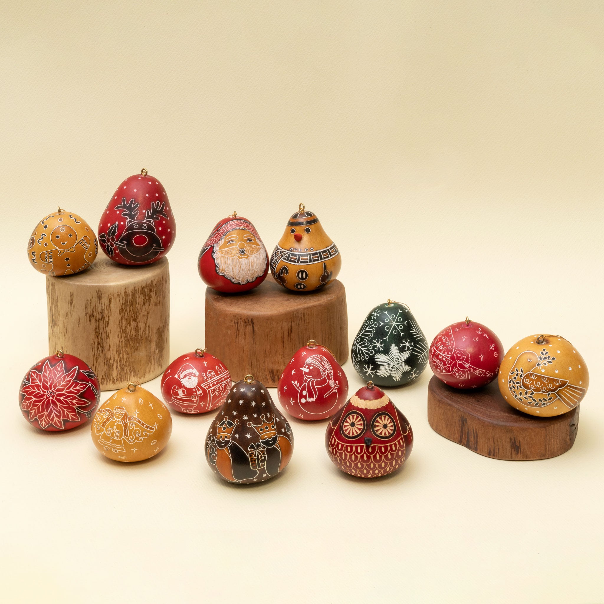 Christmas Mini Mix - Gourd Ornament (sold in 20s)