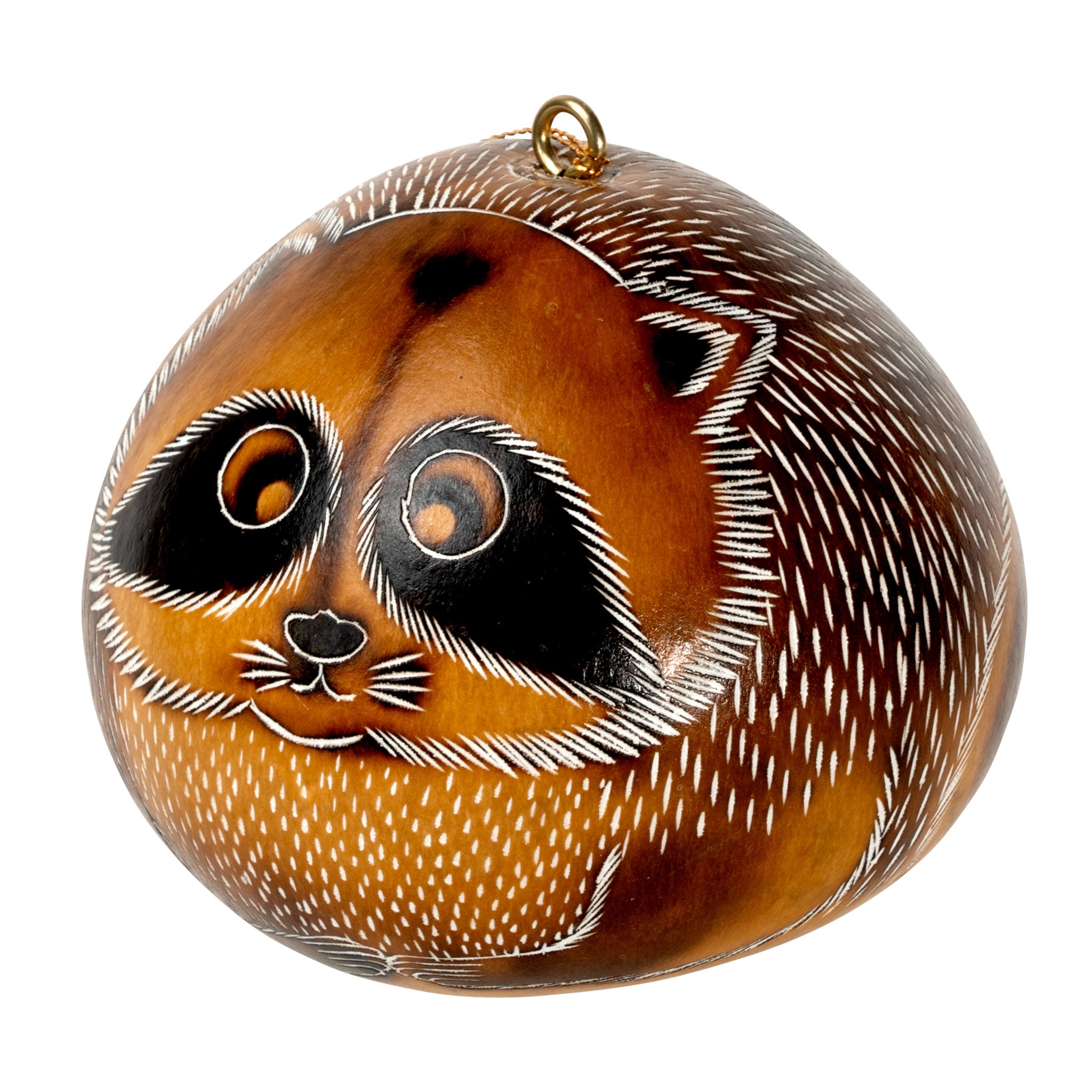 Raccoon - Gourd Ornament