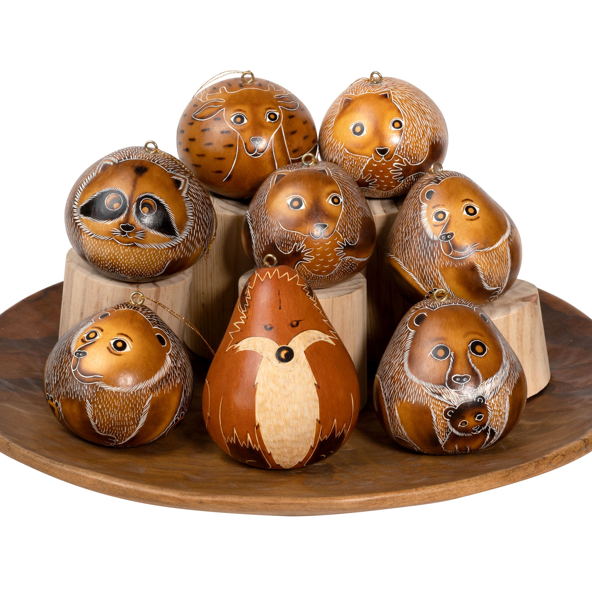 Forest  Mix  - Gourd Ornament (sold in 12's)