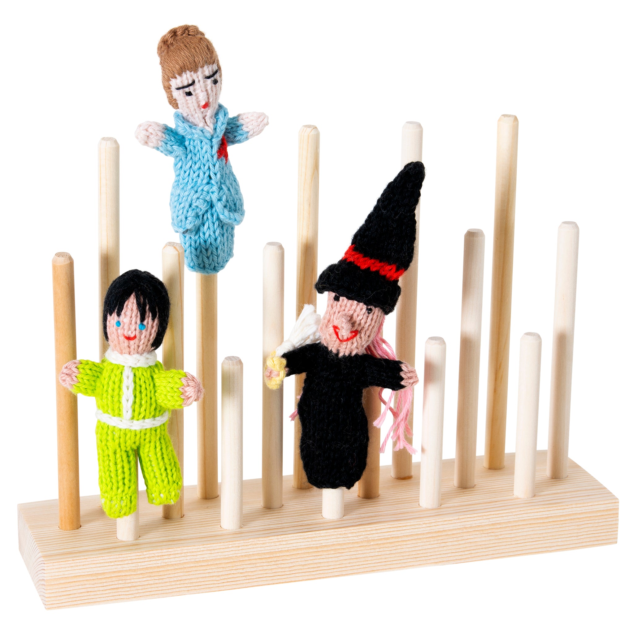 Puppet Rack (16) - Medium Wooden Display
