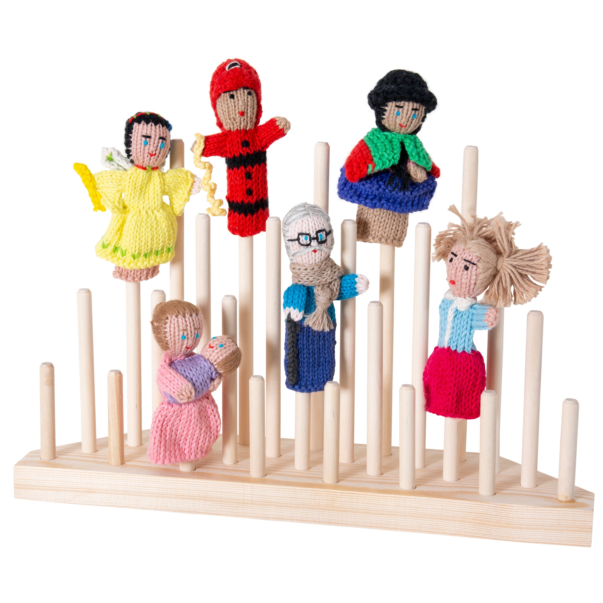 Puppet Rack (26) - Large Wooden Display