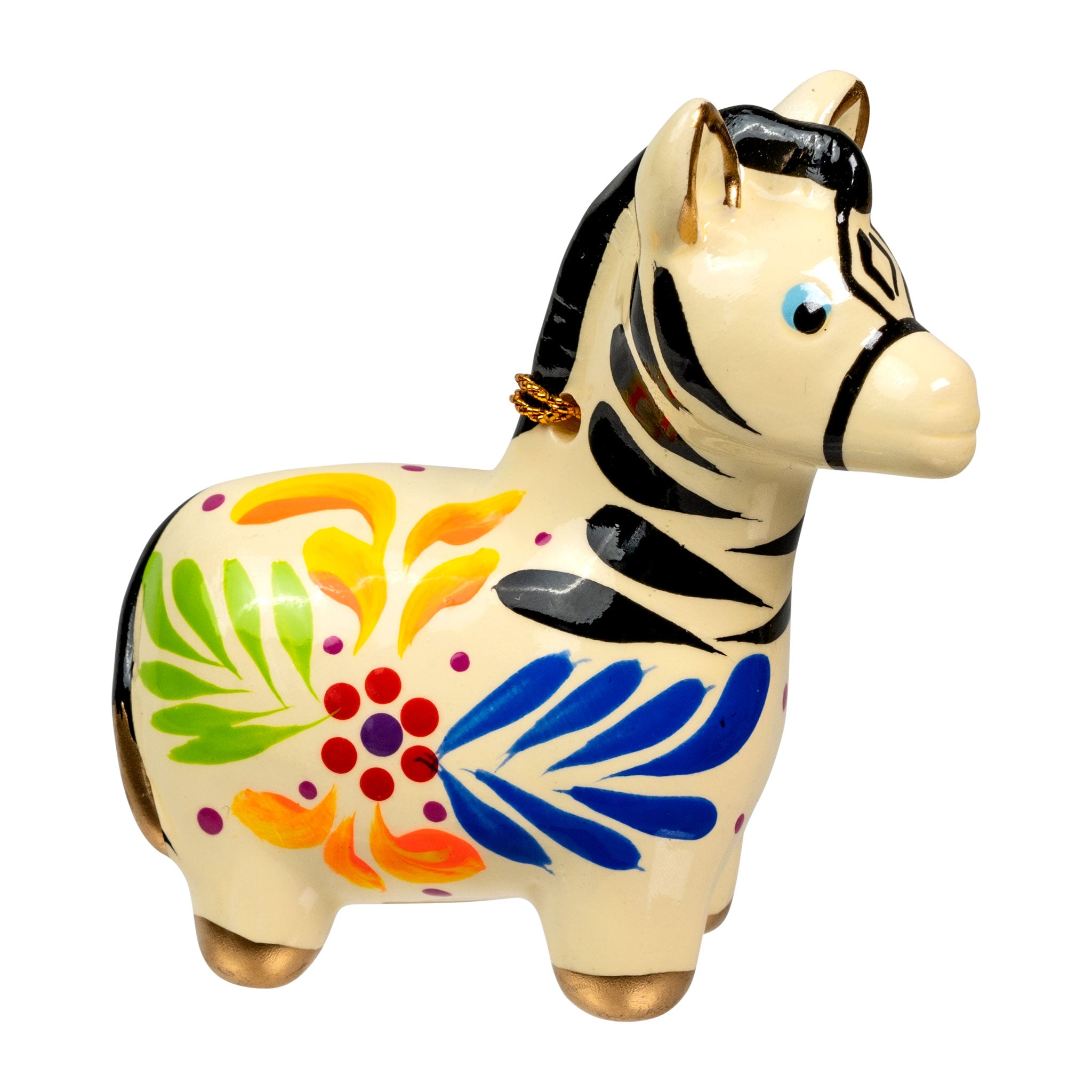 Zebra - Confetti Ceramic Ornament