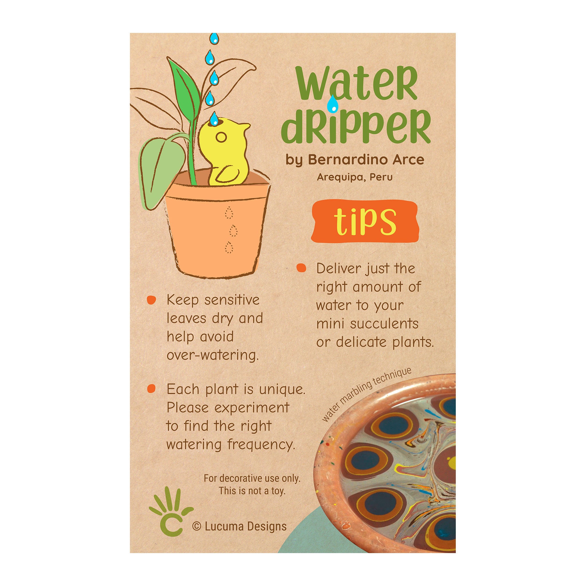 Water Dripper Tag